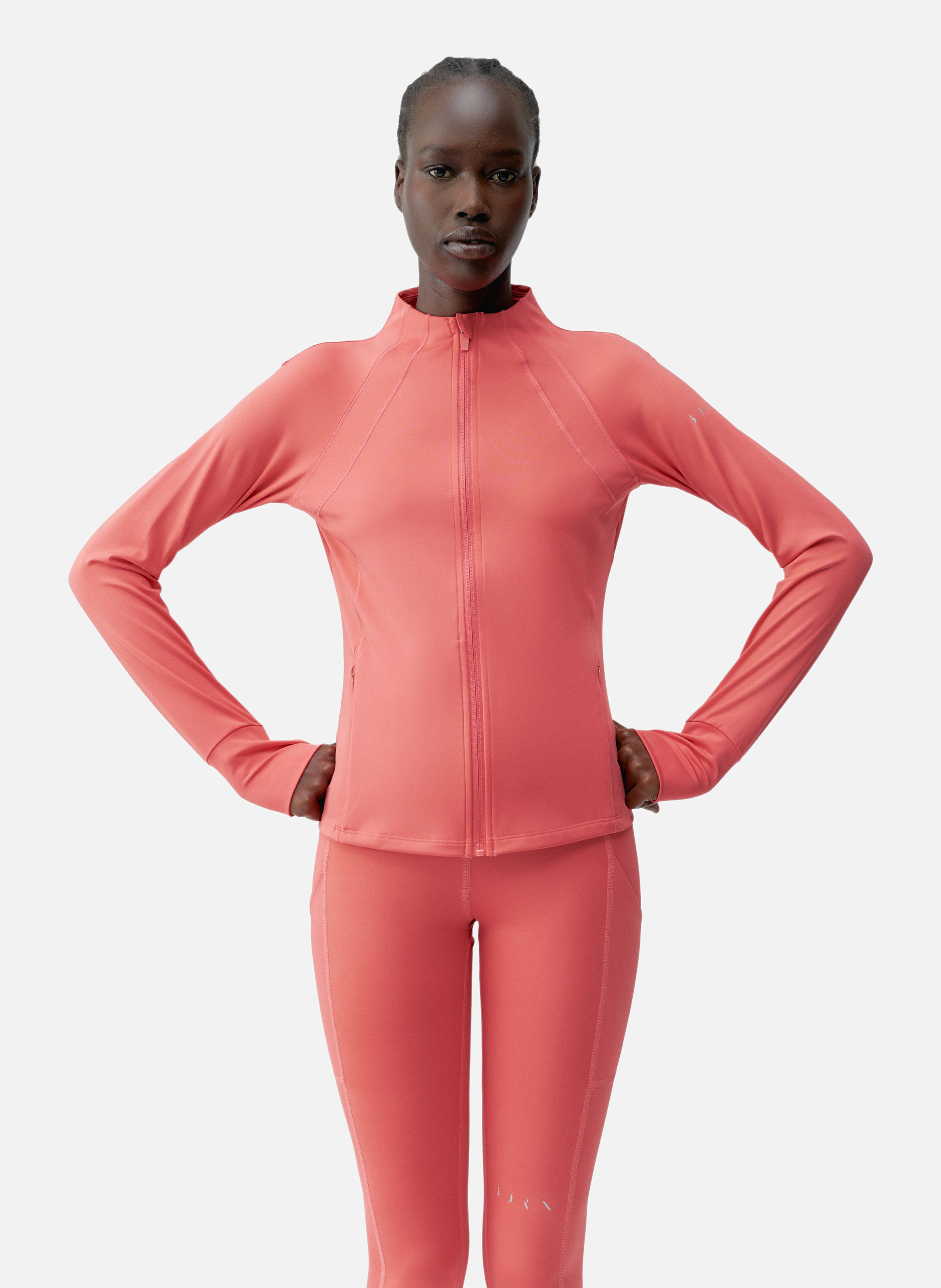 Veste de sport zippée performance athleisure flippo BORN LIVING YOGA Rose