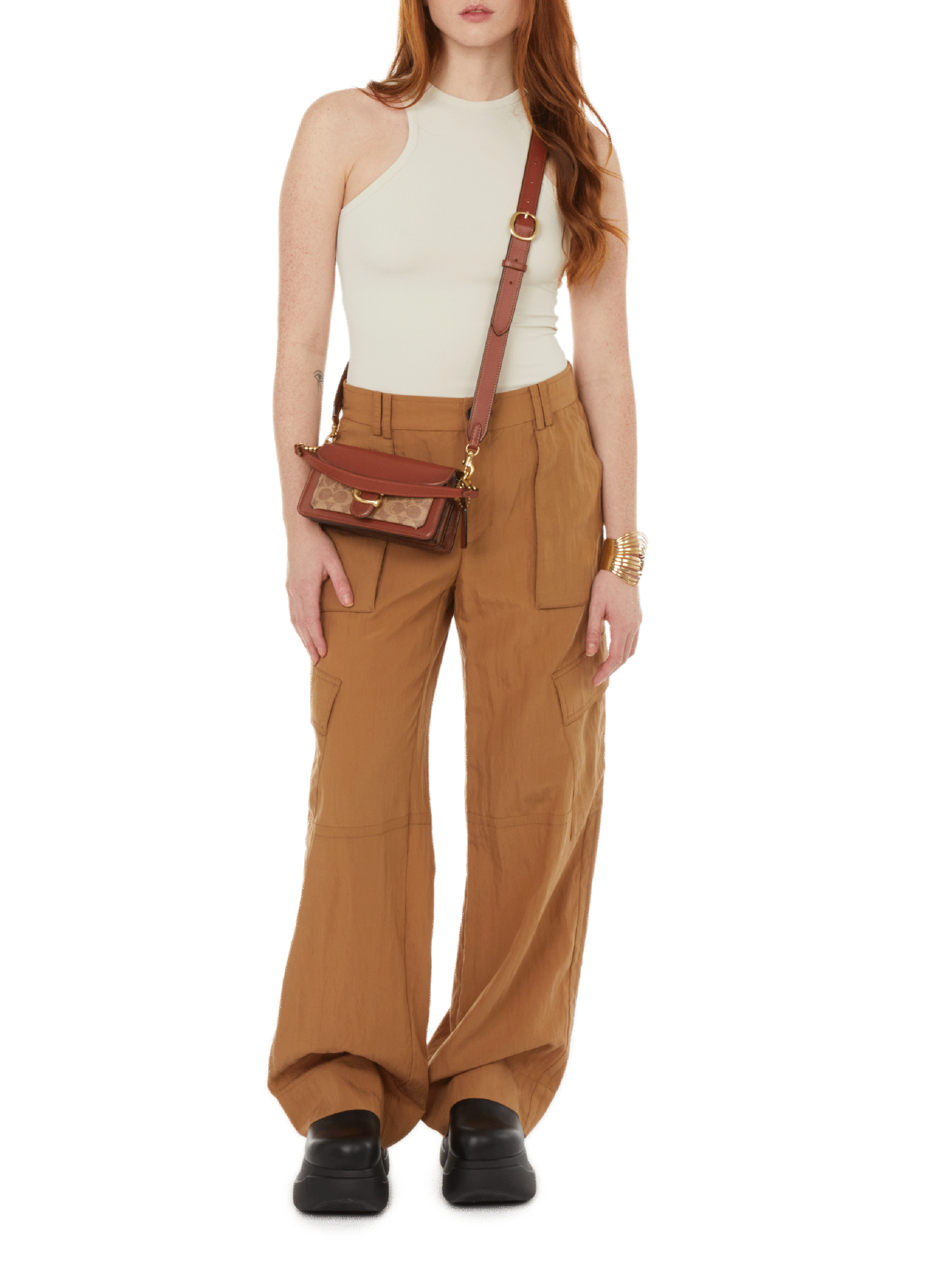 Top débardeur uni CAES Beige