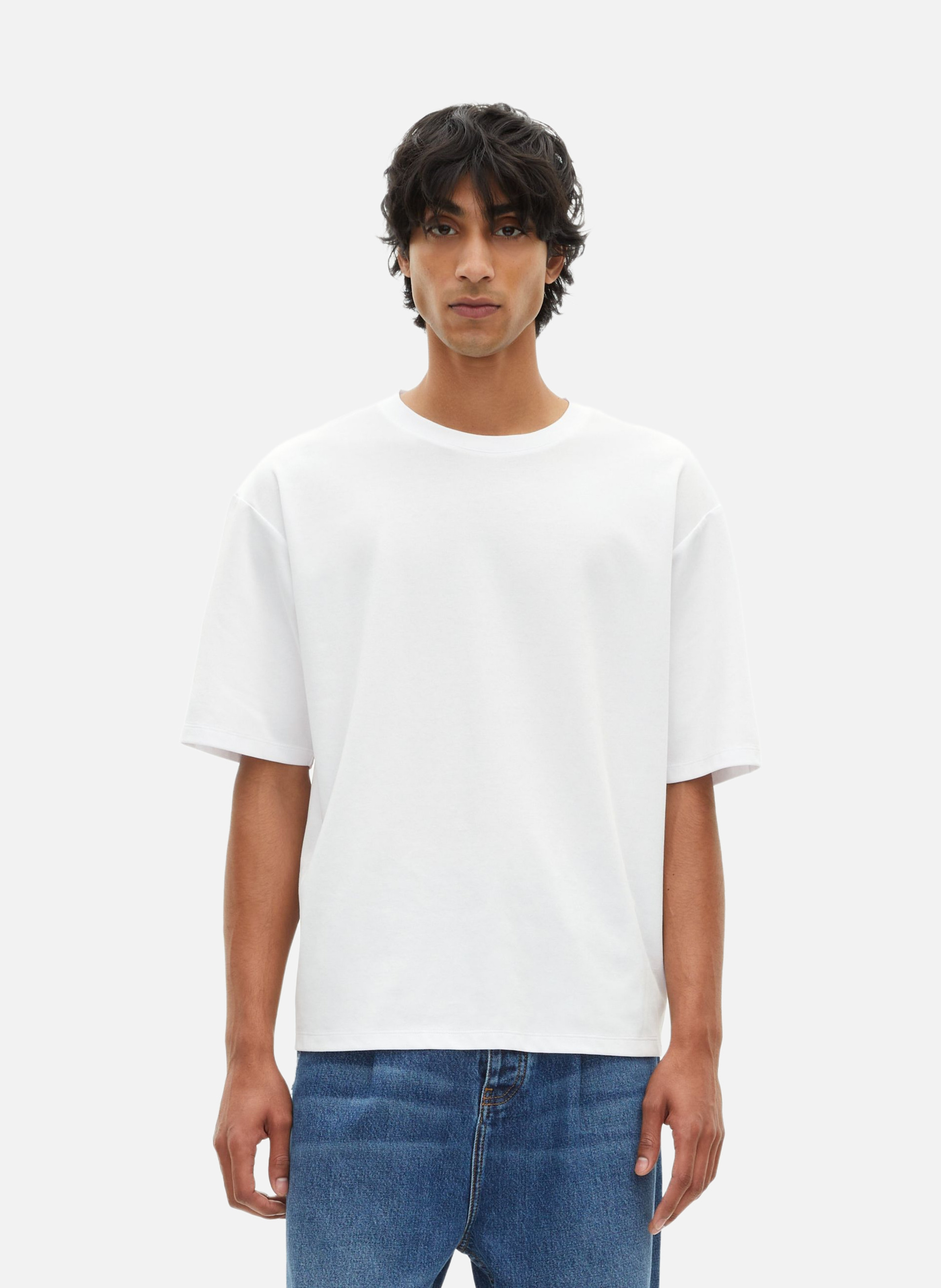 T-shirt mixte large uni THE KOOPLES Blanc