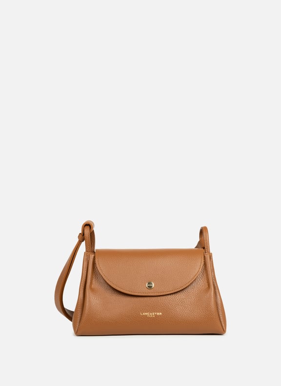 Grand sac trotteur - accordéon double Marron by LANCASTER LANCASTER Grand sac trotteur - accordéon double Marron