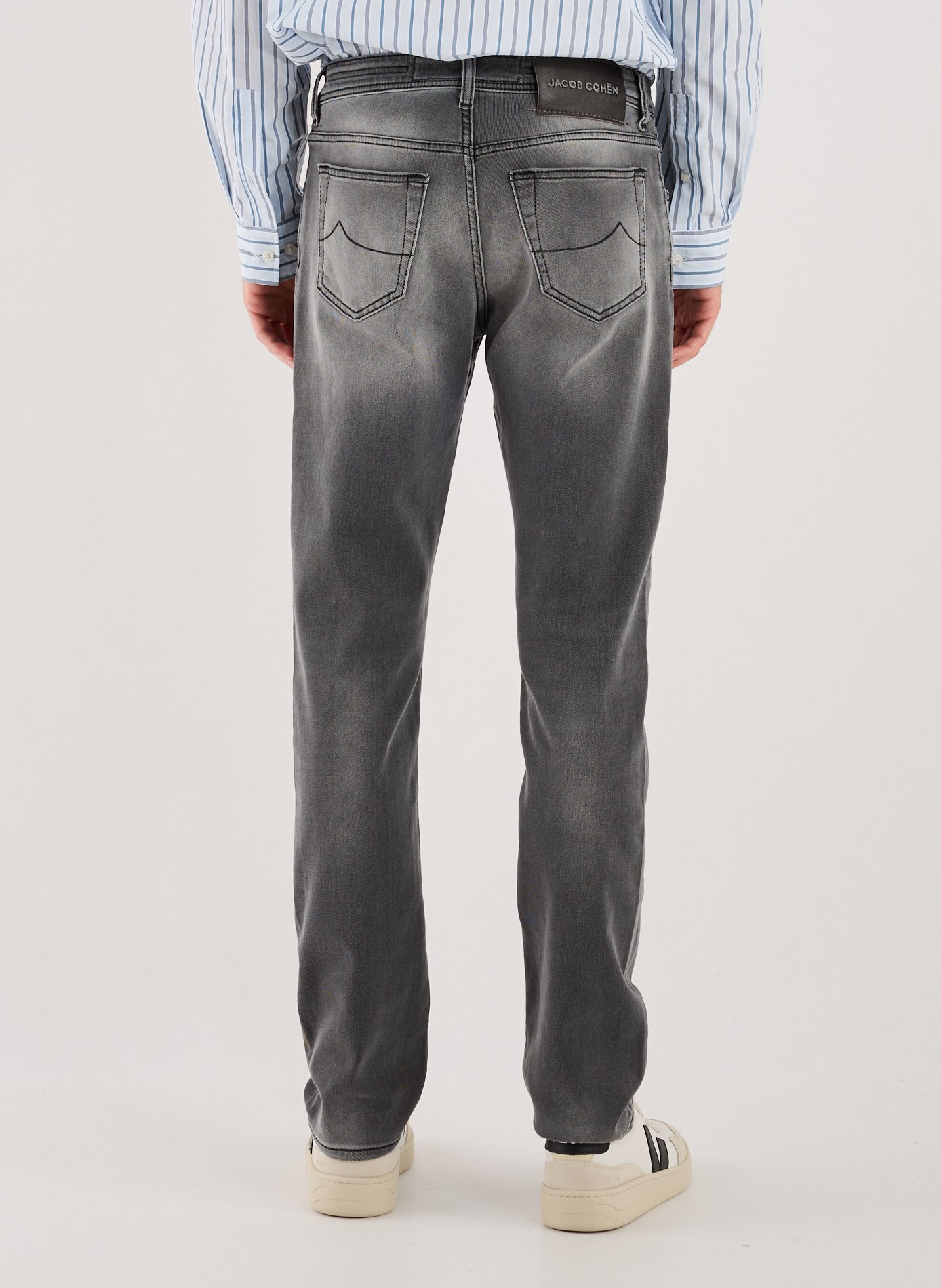 Cotton-blend slim-fit jeans JACOB COHEN Black