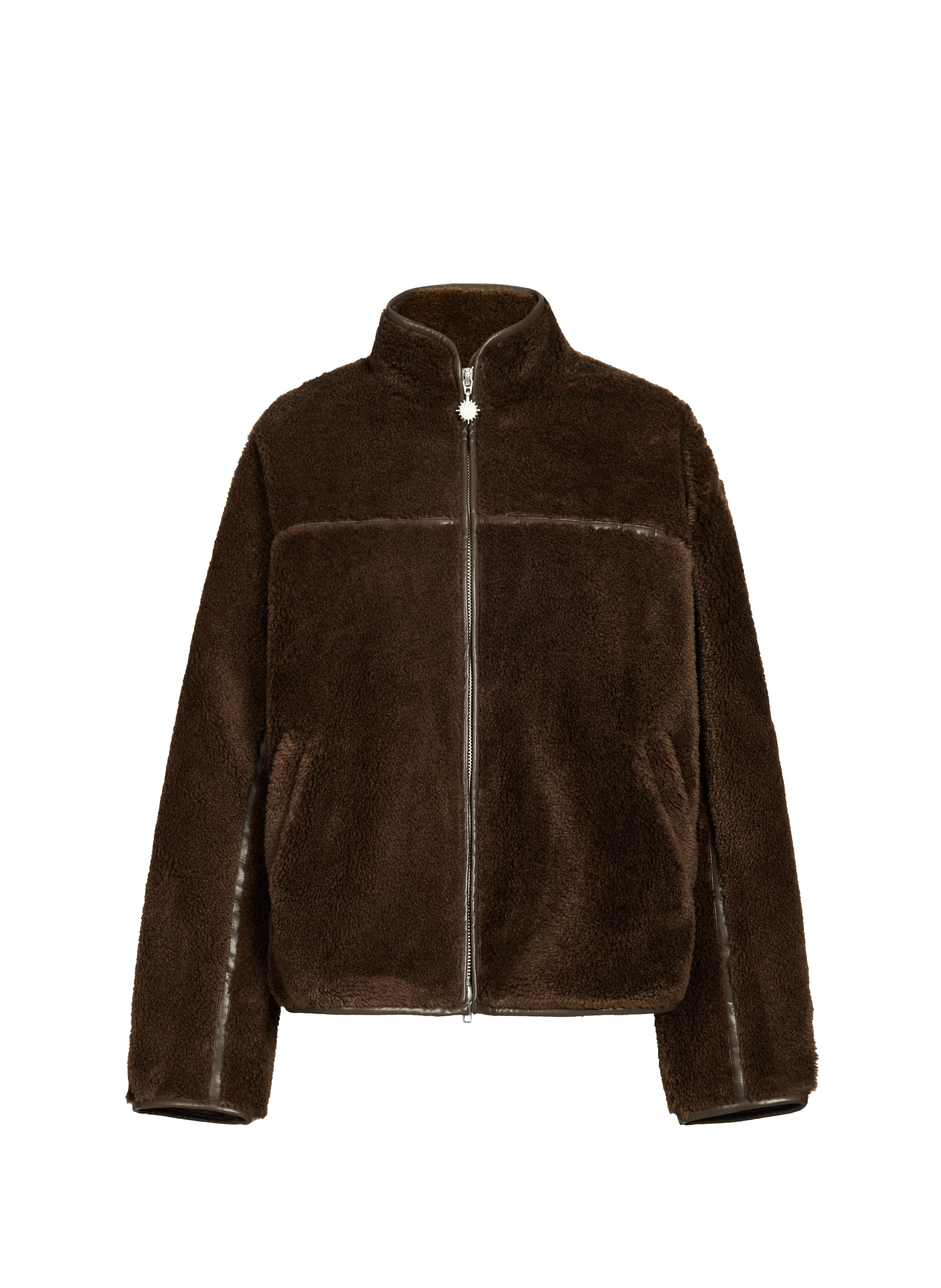 CALEB Fluffy sweatshirt Brown
