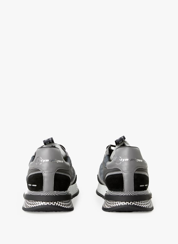 Baskets crantées en cuir mélangé | Noir by PHILIPPE MODEL Baskets crantées en cuir mélangé Noir