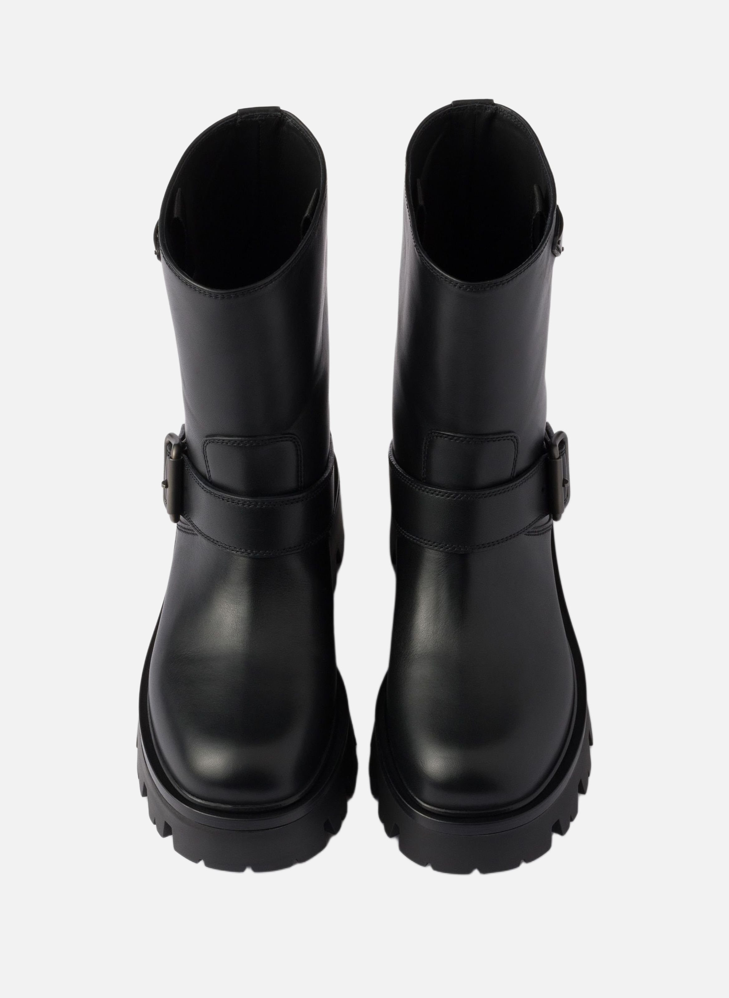 Bottines en cuir PRADA Noir