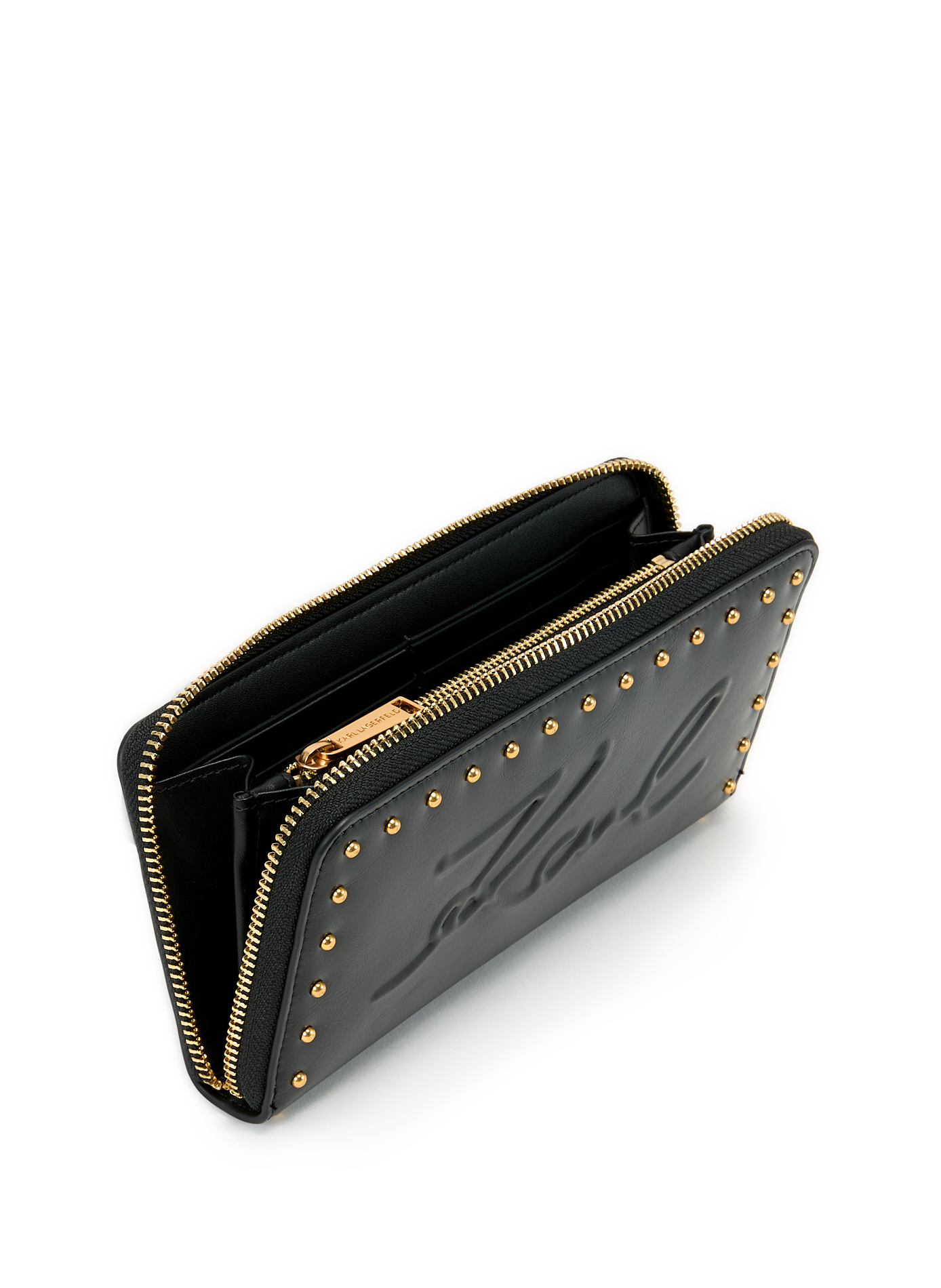 Portefeuille zippé KARL LAGERFELD Noir