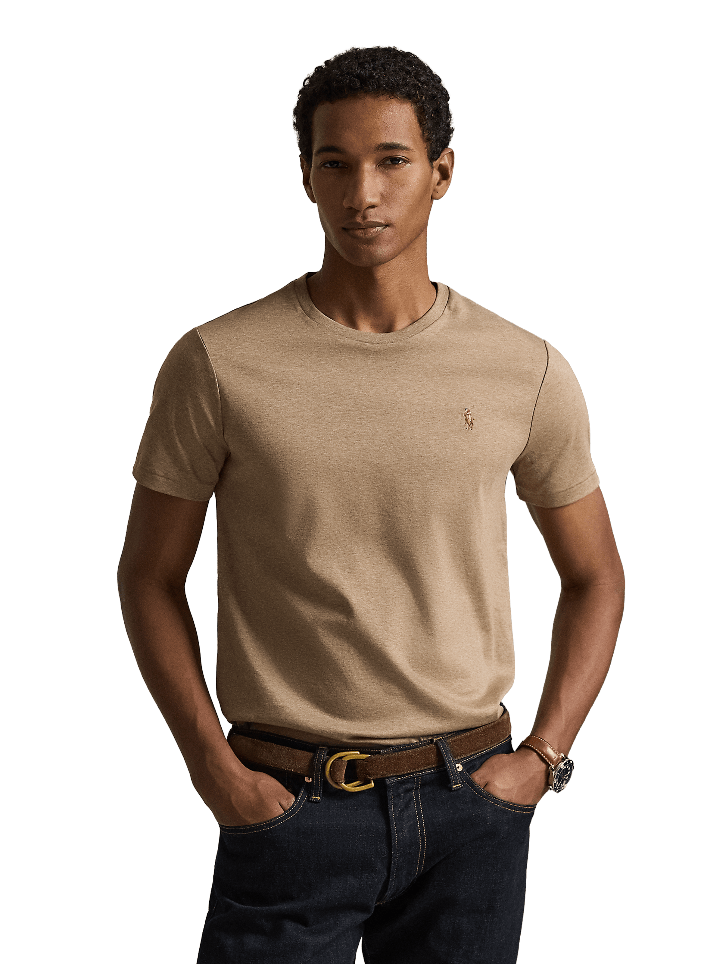 Classic Cotton T-Shirt POLO RALPH LAUREN Beige