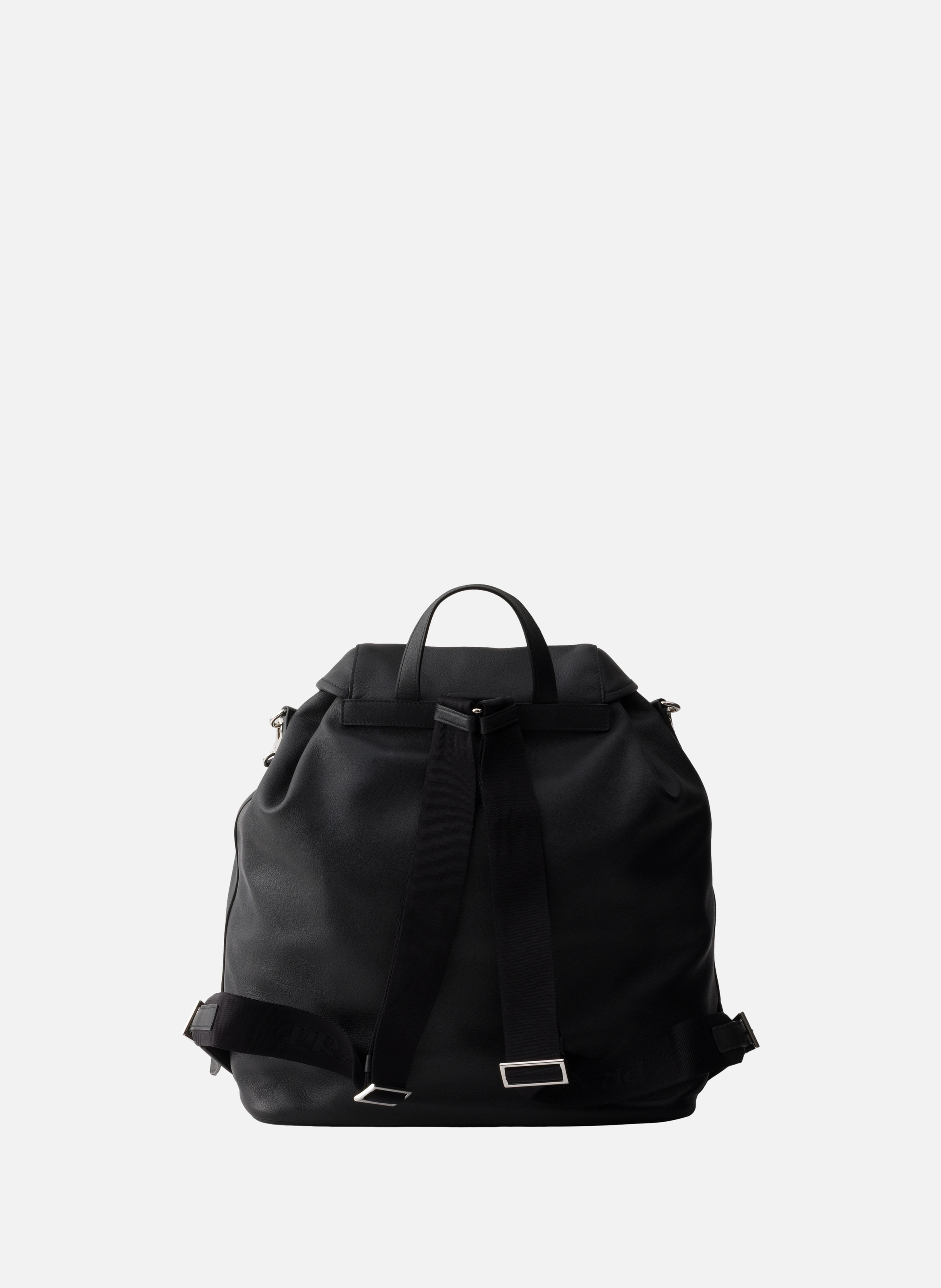 Sac à dos en cuir PRADA Noir