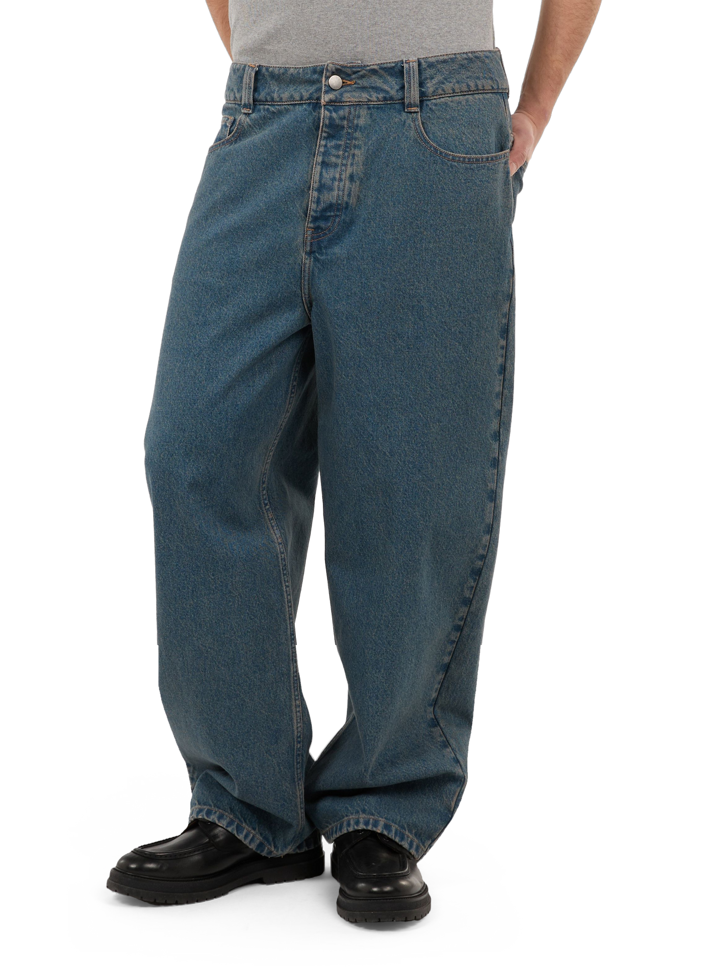 Raw denim Harm jeans in cotton SAISON 1865 Blue
