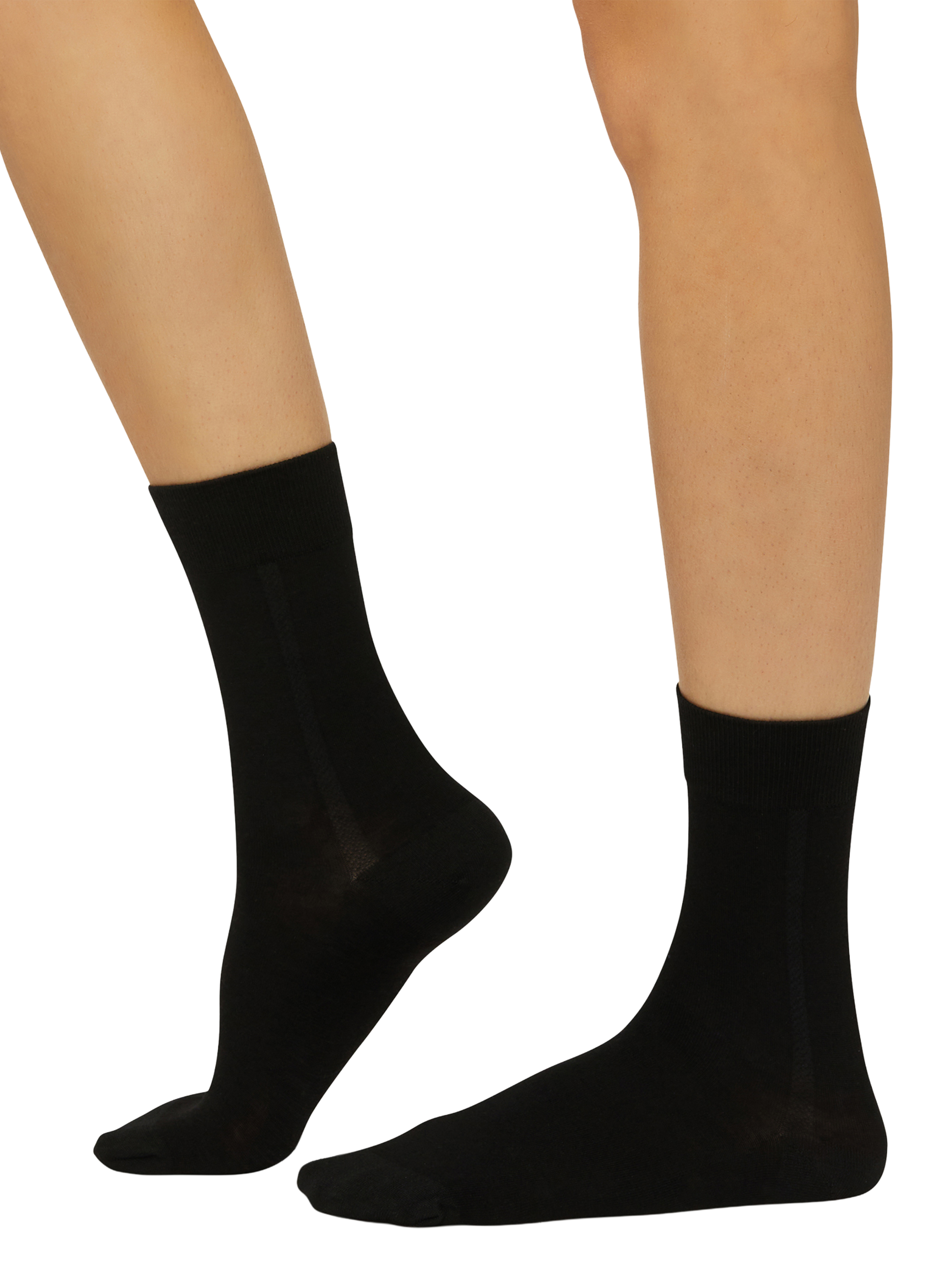 Chaussettes mi hautes en laine mélangée WOLFORD Noir