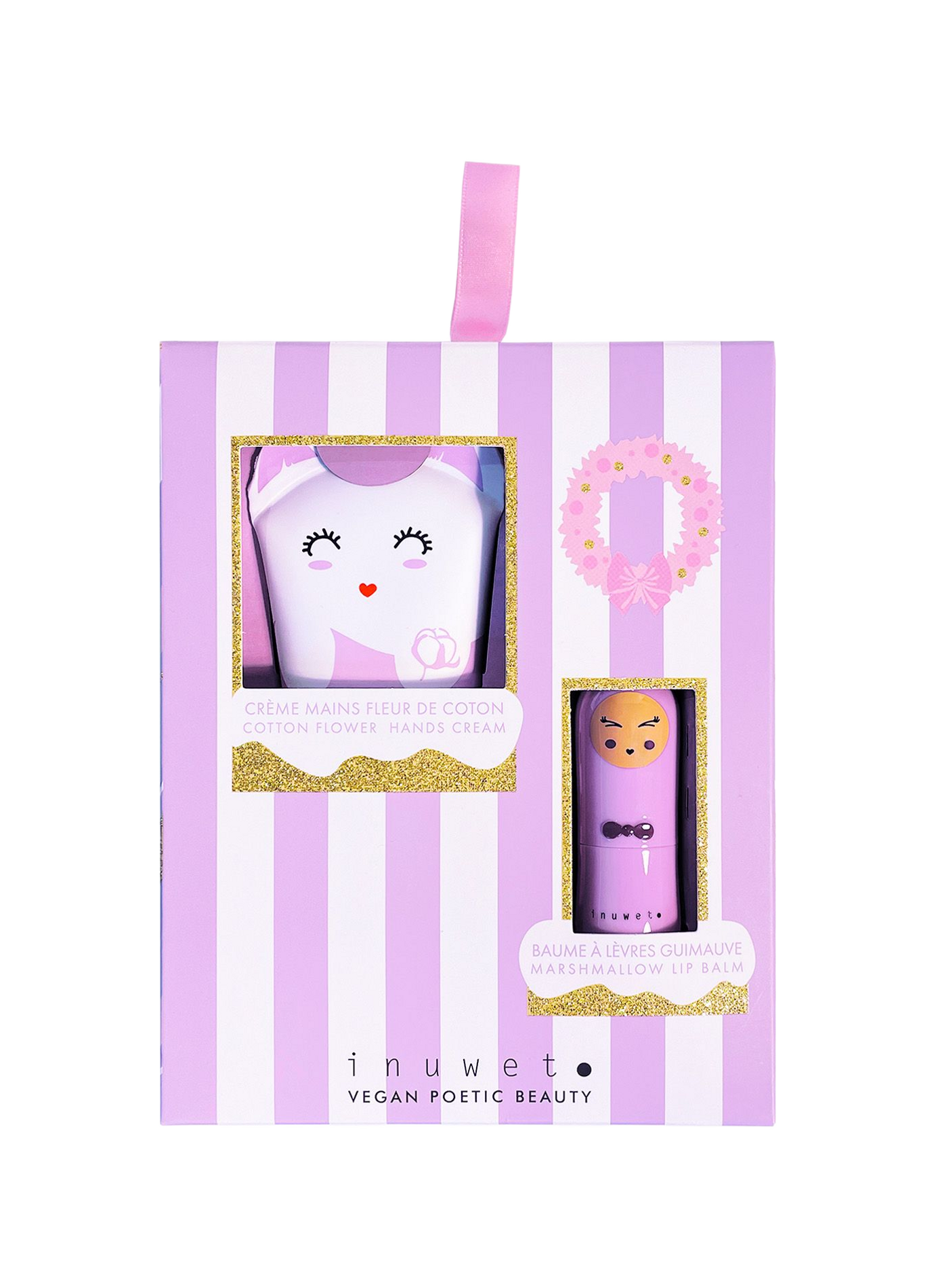 Coffret LI - Crème mains fleur de coton - Baume guimauve  INUWET No color