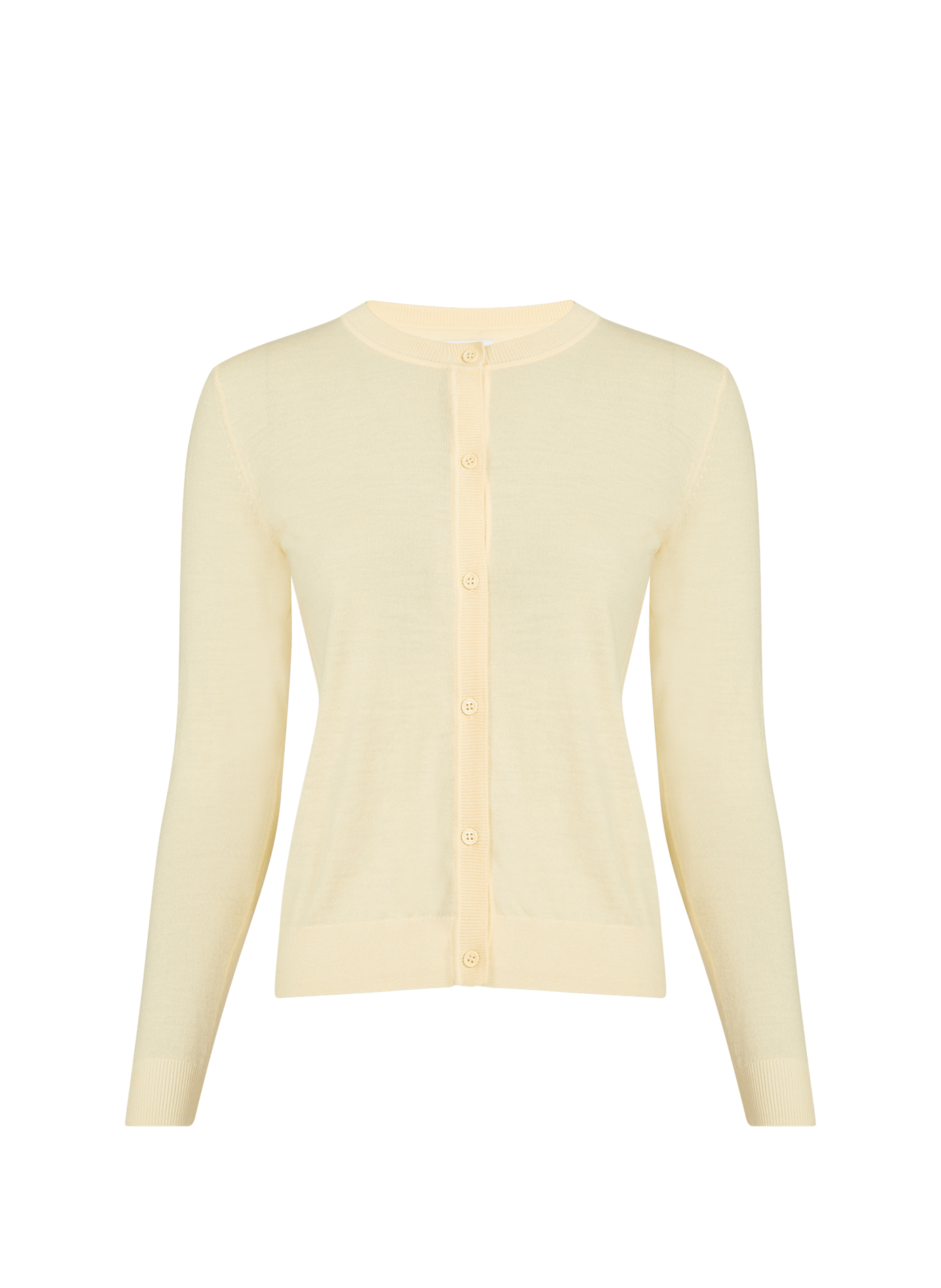 Cardigan droit Acad en laine mérinos AU PRINTEMPS PARIS Jaune