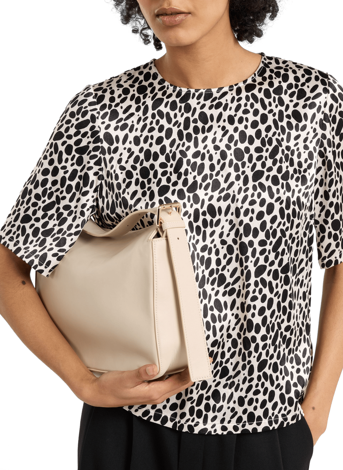 Hope calfskin leather handbag SAISON 1865 Beige