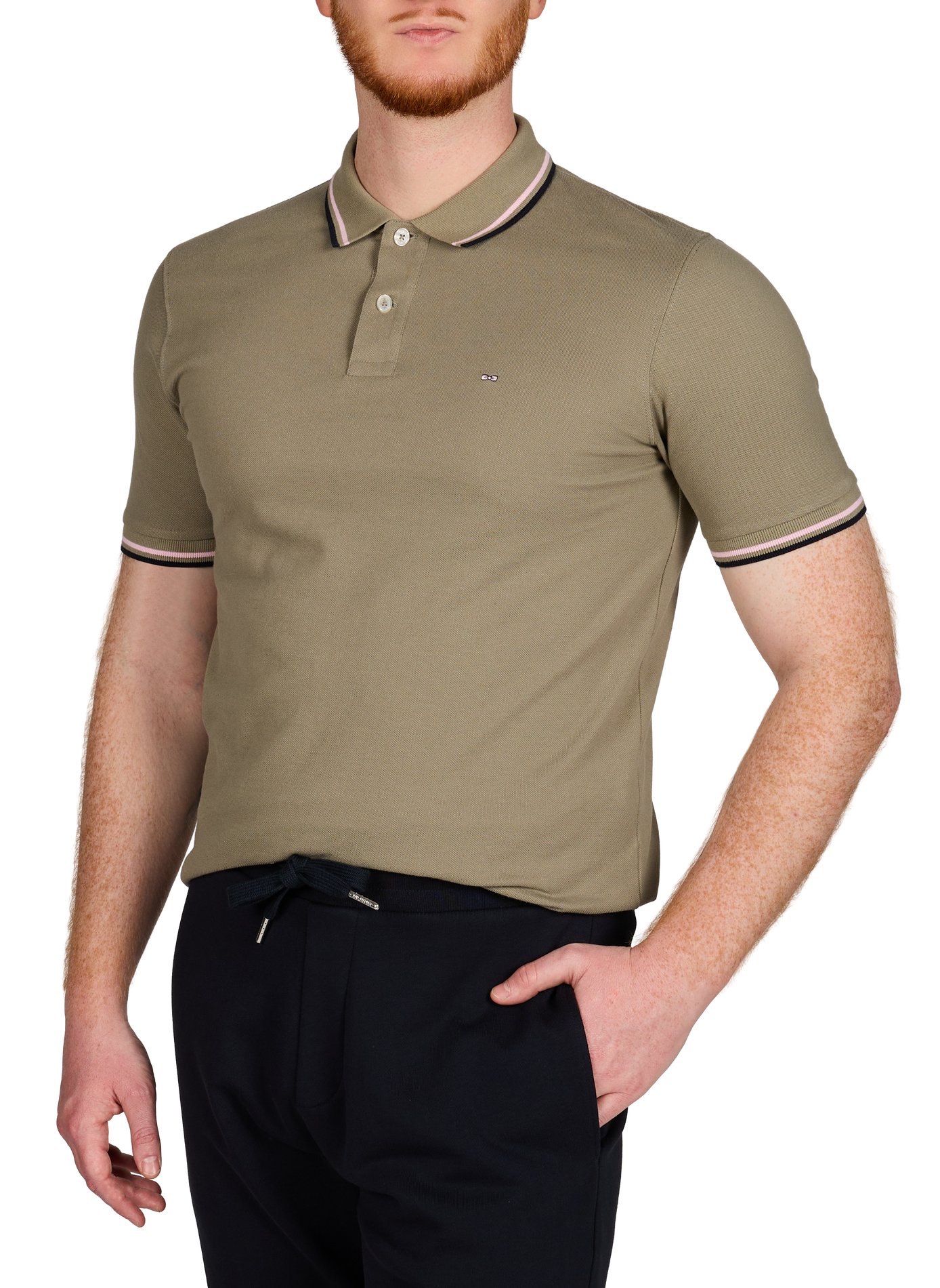 Polo manches courtes en coton EDEN PARK Beige