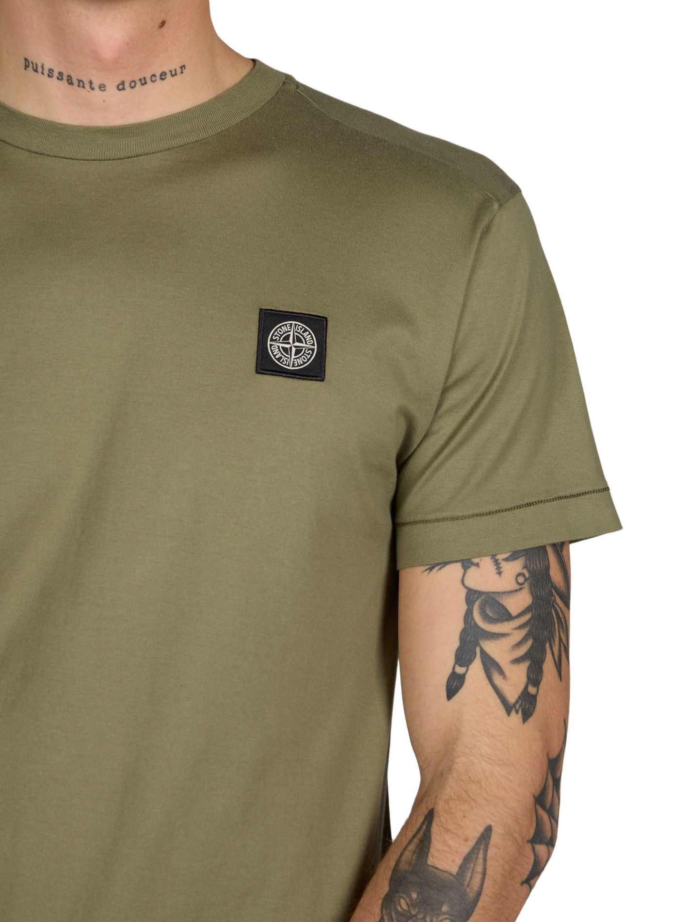 T-shirt en coton STONE ISLAND Kaki
