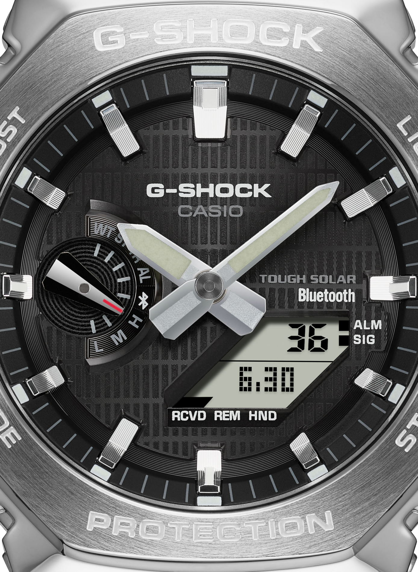 Montre G-shock en acier et résine CASIO Noir