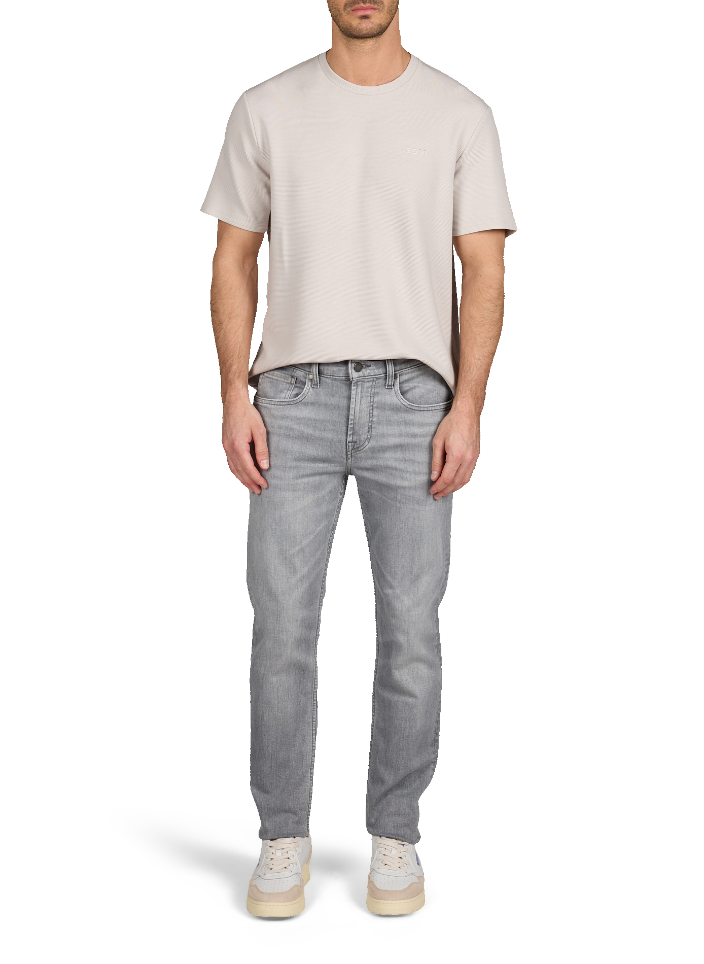 Jean en coton mélangé 7 FOR ALL MANKIND Gris