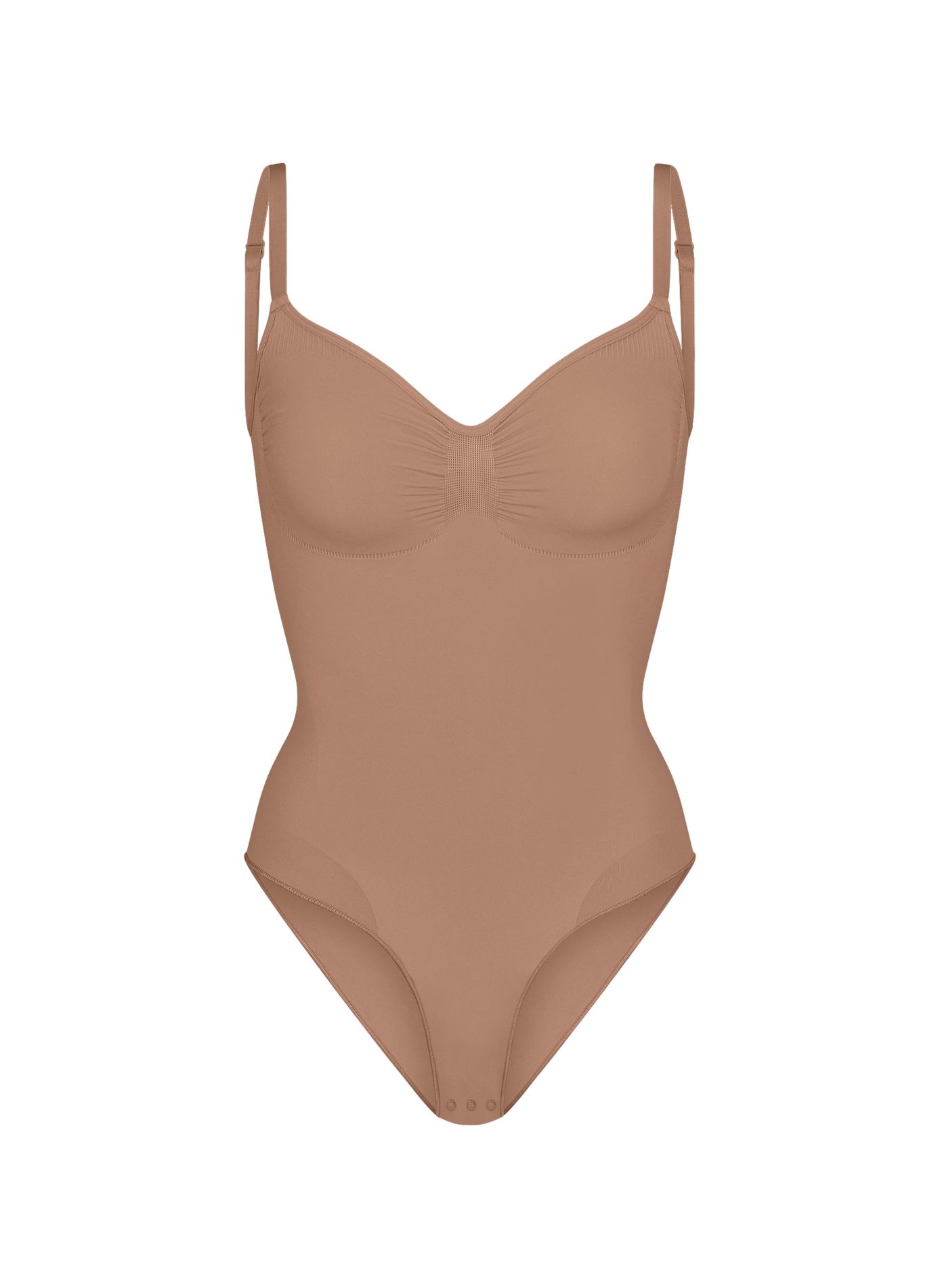 Solid Body Shaper with Adjustable Straps SKIMS Brown