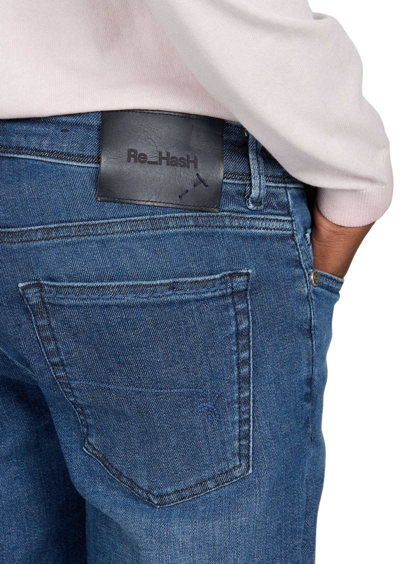 Rubens-Z slim jeans in blended cotton RE HASH Blue