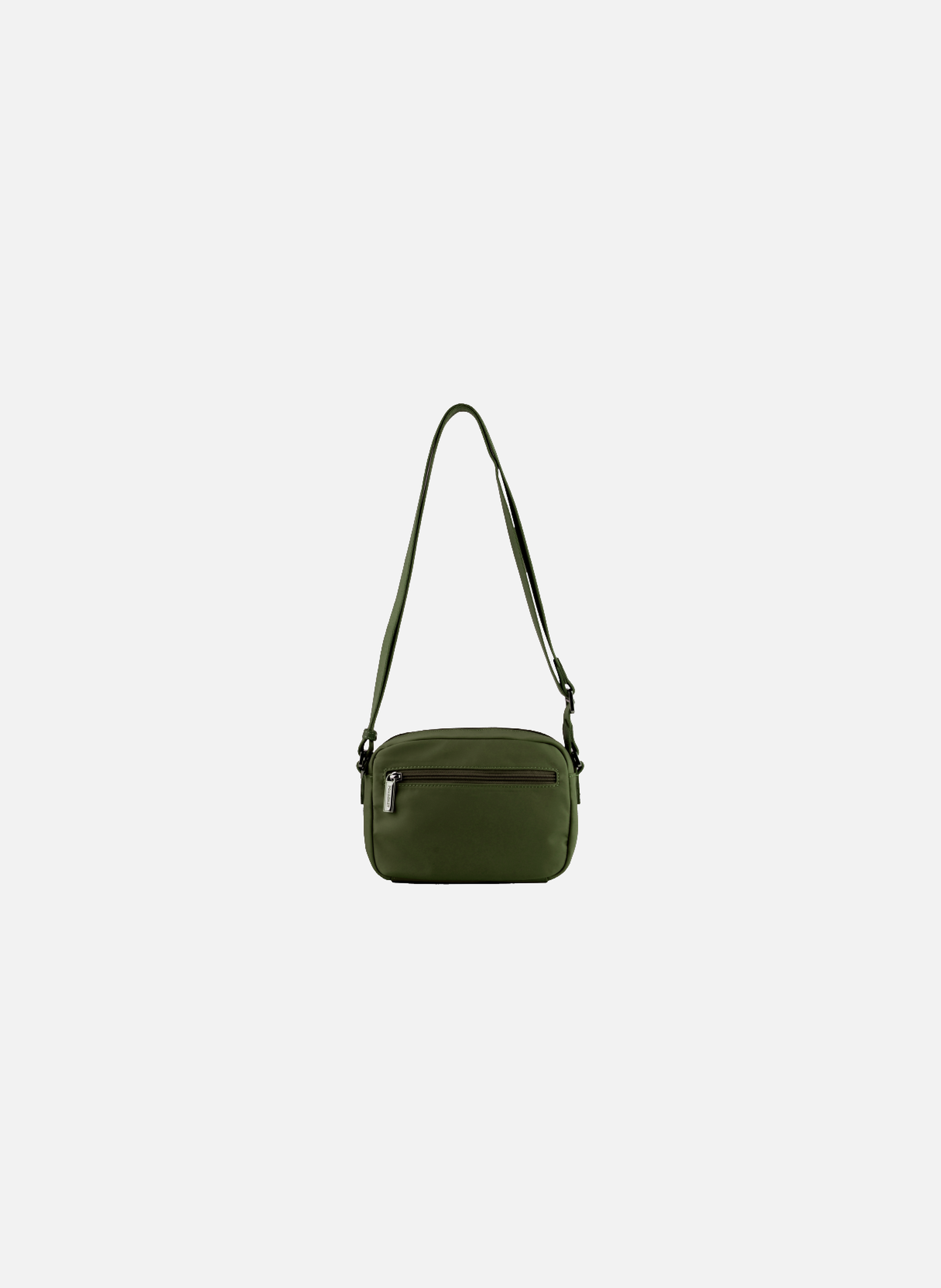 Escale | sac porté travers en toile garnie cuir POURCHET Kaki