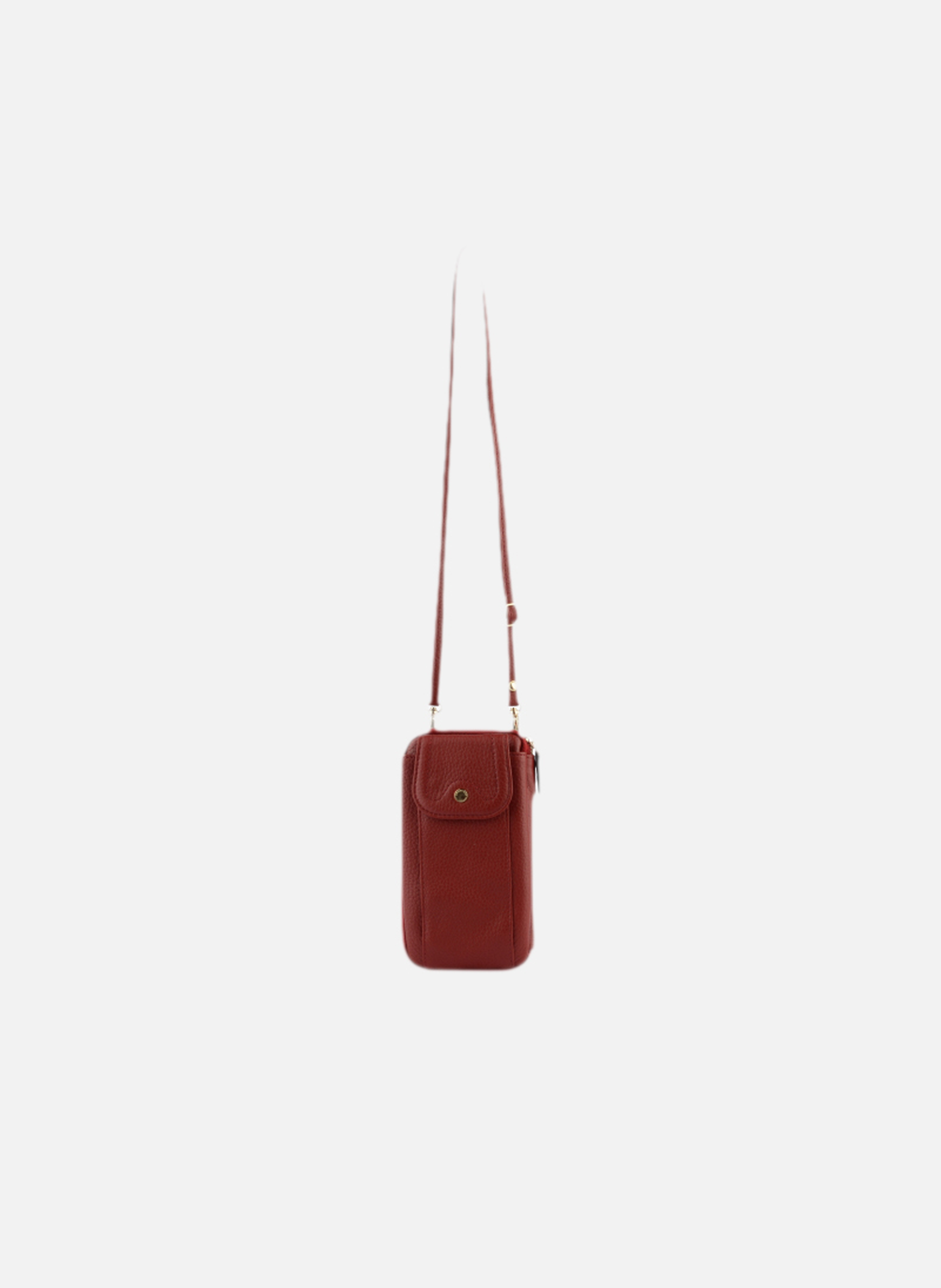 Club | etui téléphone portable en cuir de veau grainé  Bordeaux