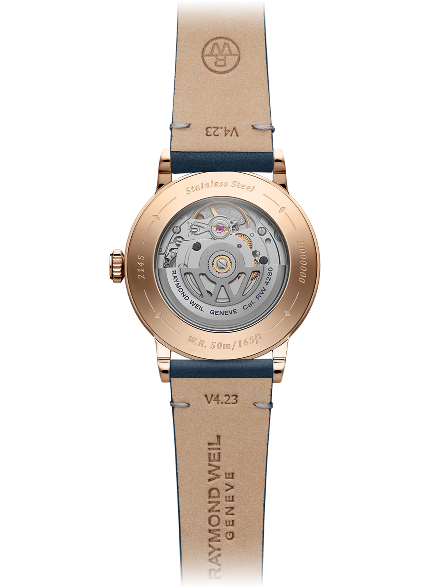 Montre automatique Millesime Moon Phase en cuir RAYMOND WEIL Argent