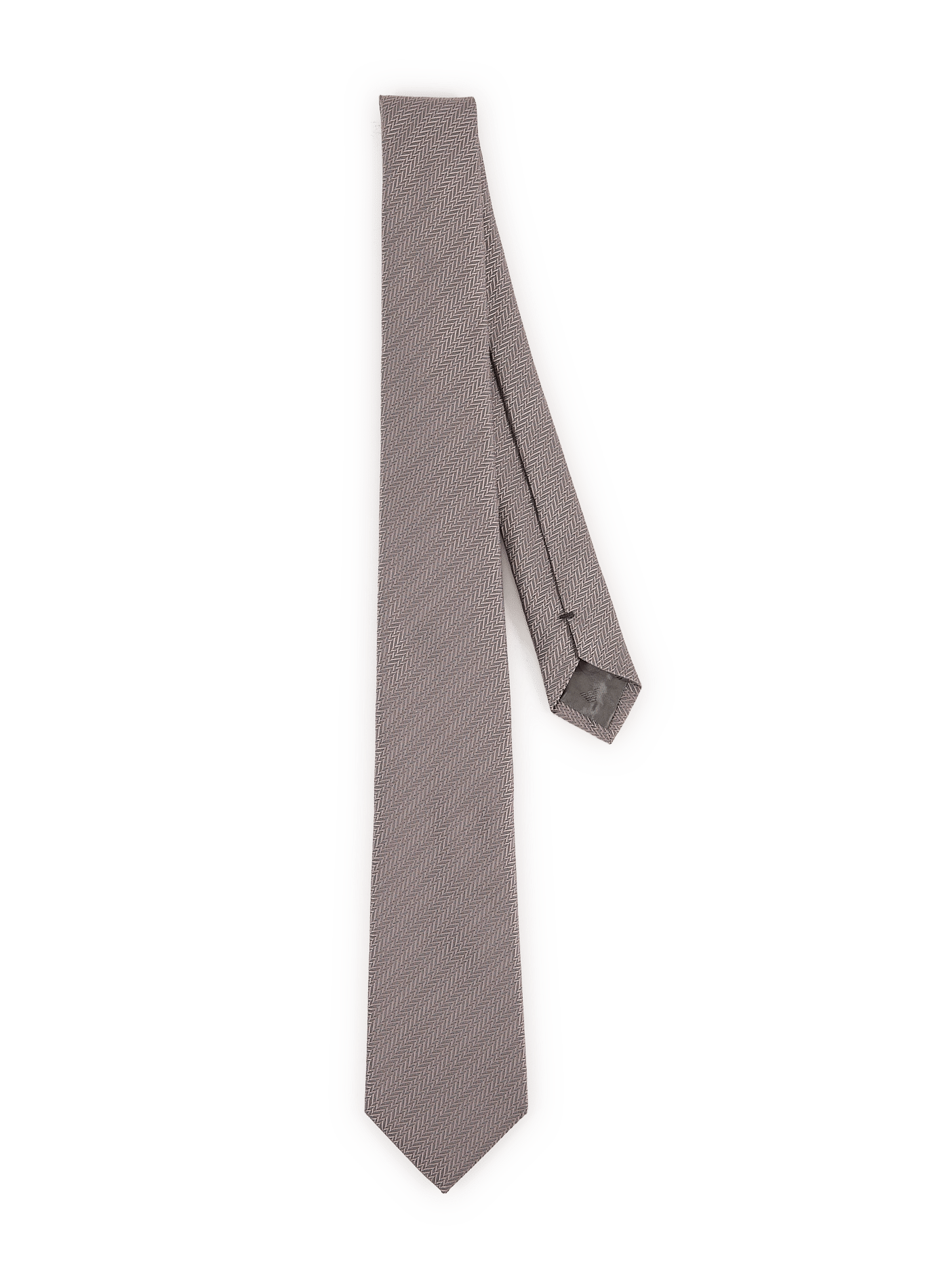 Plain silk tie EMPORIO ARMANI Grey