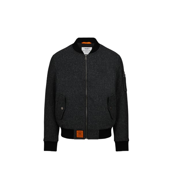Blouson oversize en laine mélangée Blouson oversize en laine mélangée