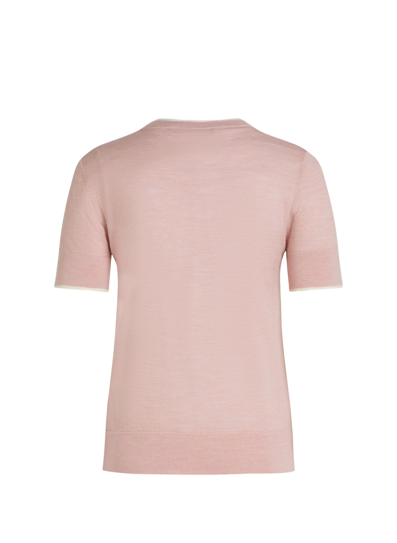 Short-sleeved wool sweater KARL LAGERFELD Pink