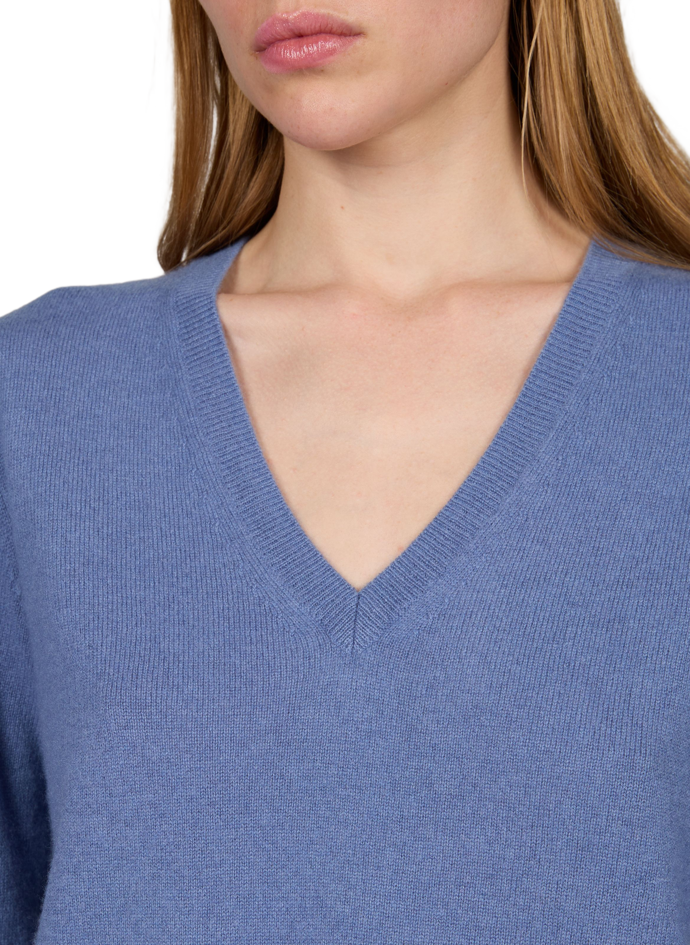 Pull Vene en cachemire AU PRINTEMPS PARIS Bleu