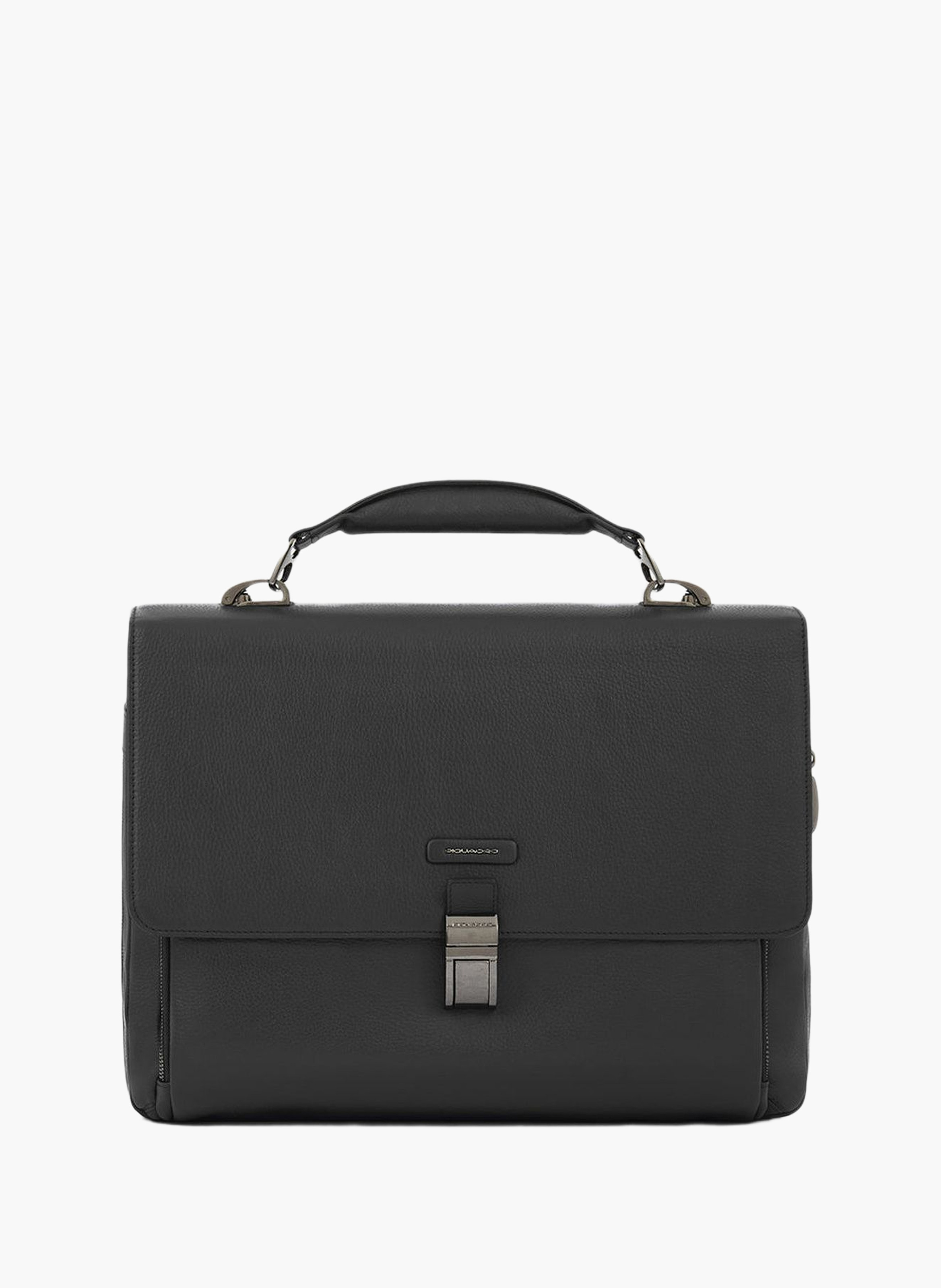 Uitbreidbare tas voor laptop van 15,6 inch PIQUADRO Zwart