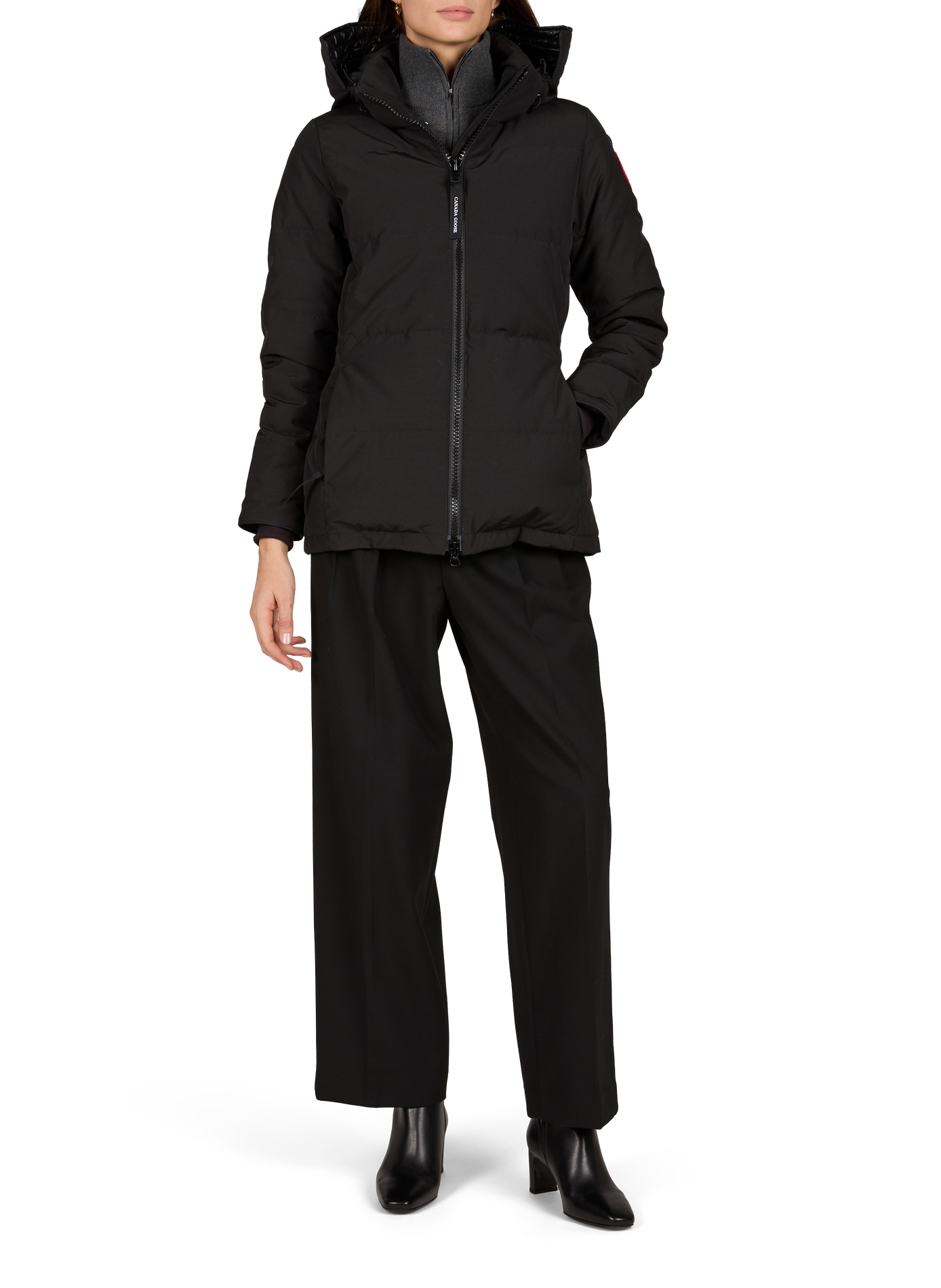Parka Chelsea matelassée à capuche CANADA GOOSE Noir