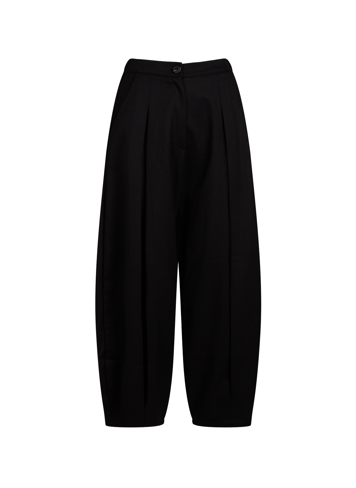 Wide pleated balloon trousers SOURCE UNKNOWN Black