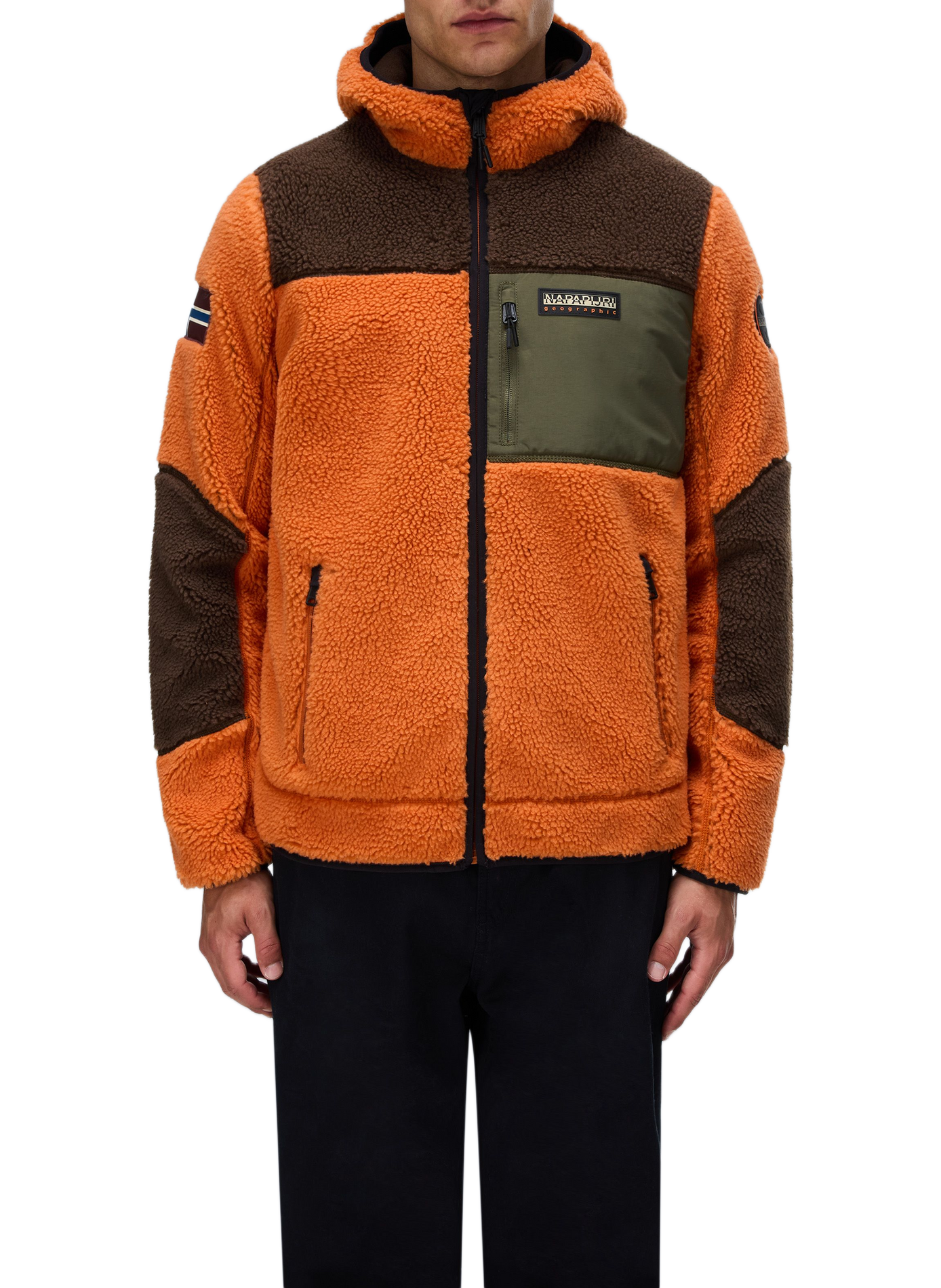 Polaire zippée droite à capuche  NAPAPIJRI Multicolore