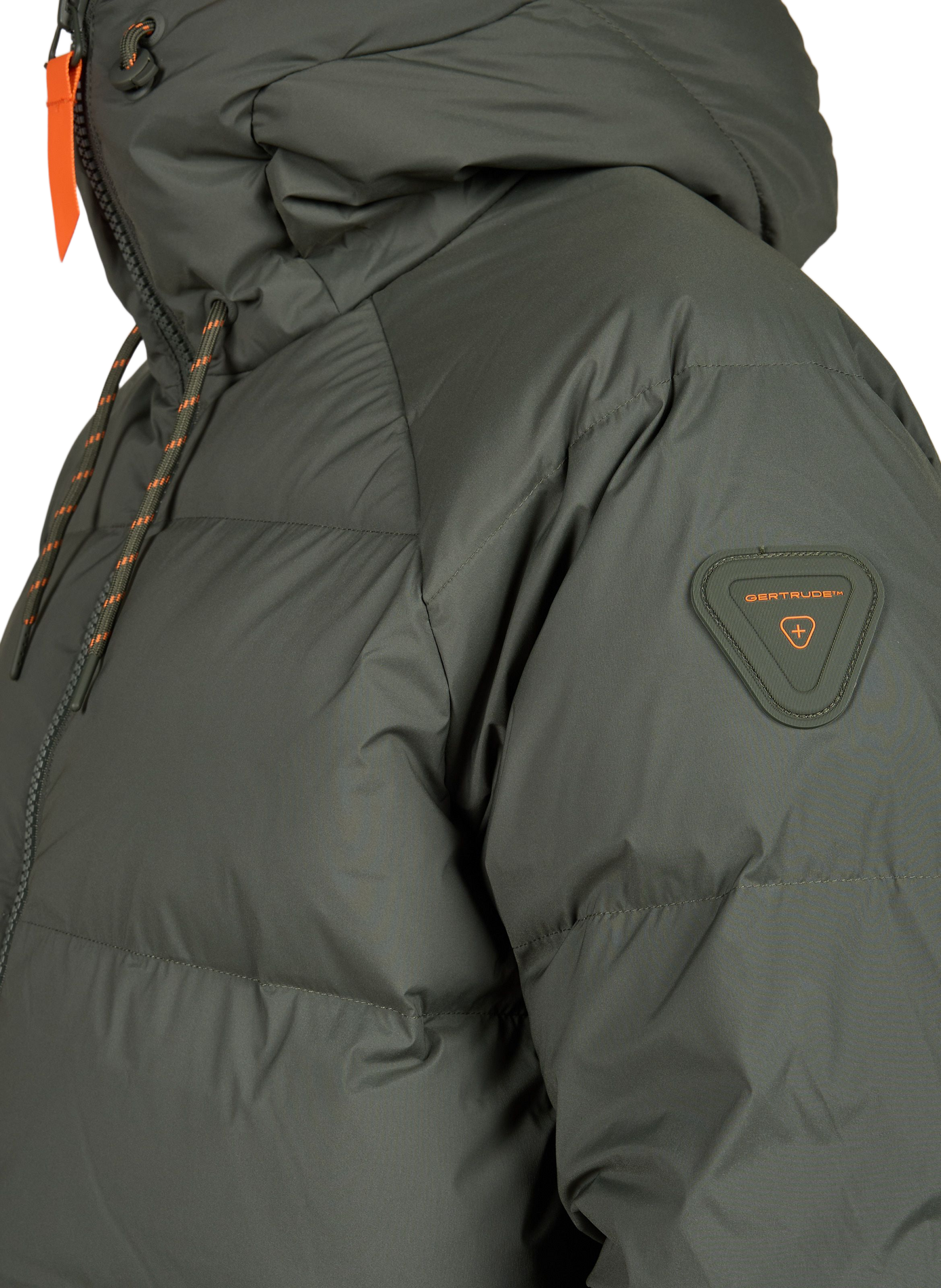 Quilted hooded Down jacket GERTRUDE Green