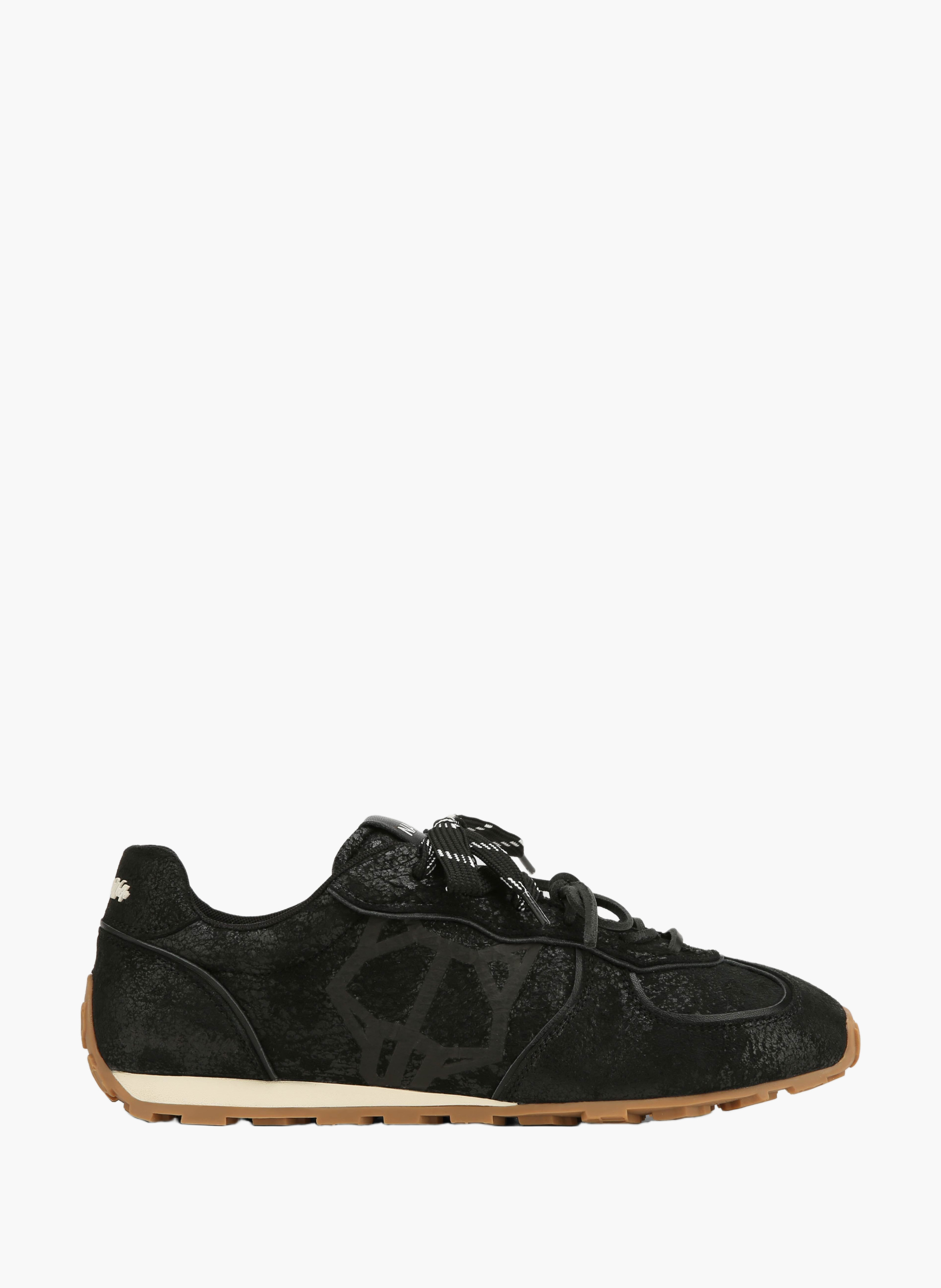 Baskets lightning en cuir vieilli NAKED WOLFE Noir