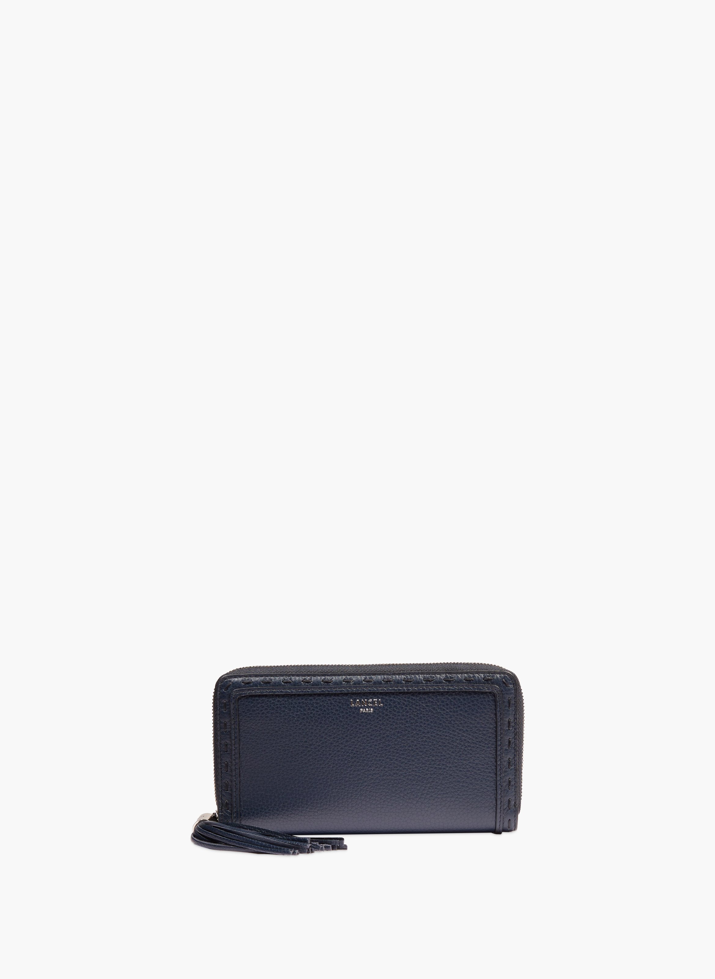 Portefeuille long zippé premier flirt de lancel en cuir LANCEL Bleu