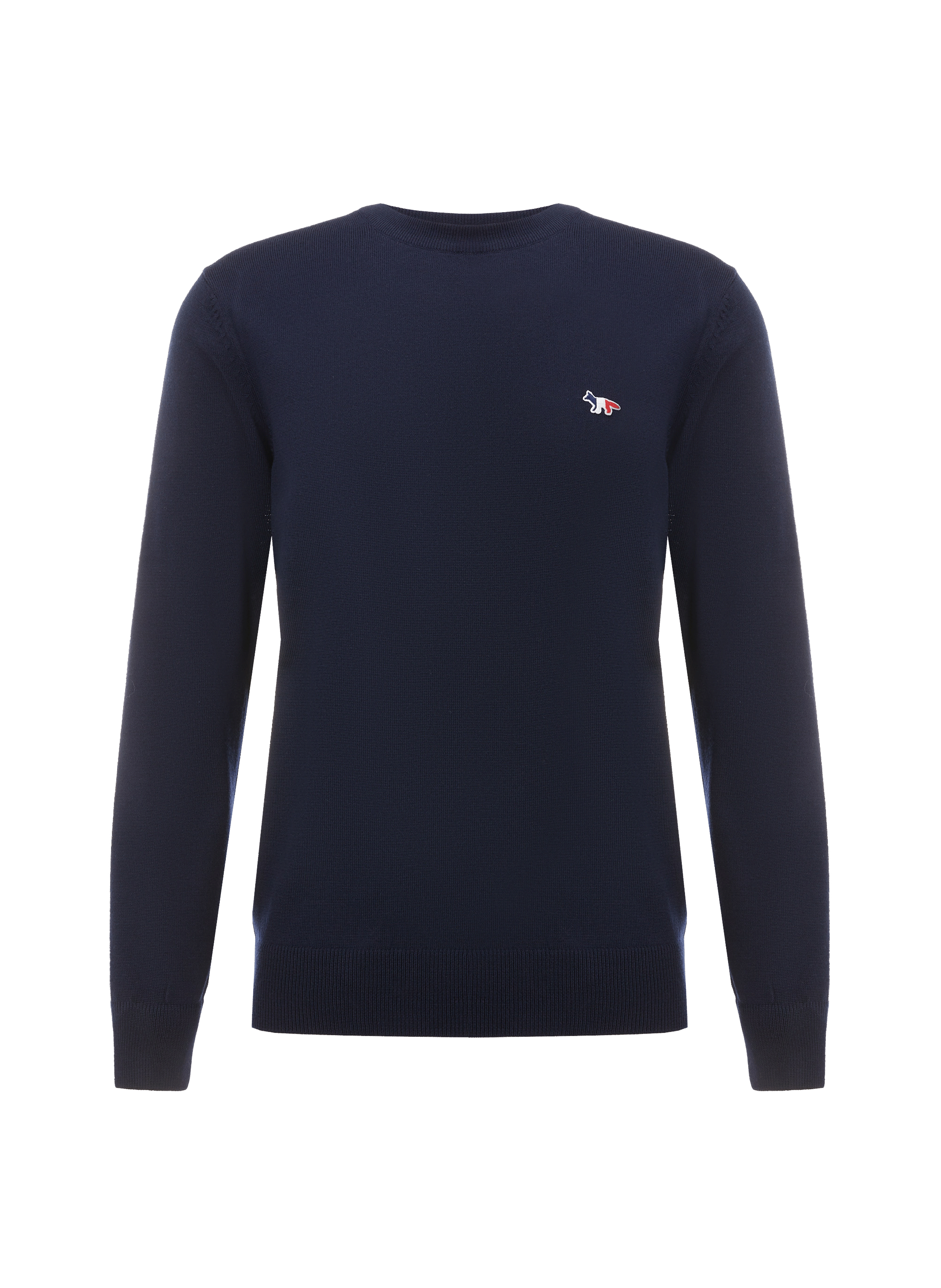 Pull col rond en laine