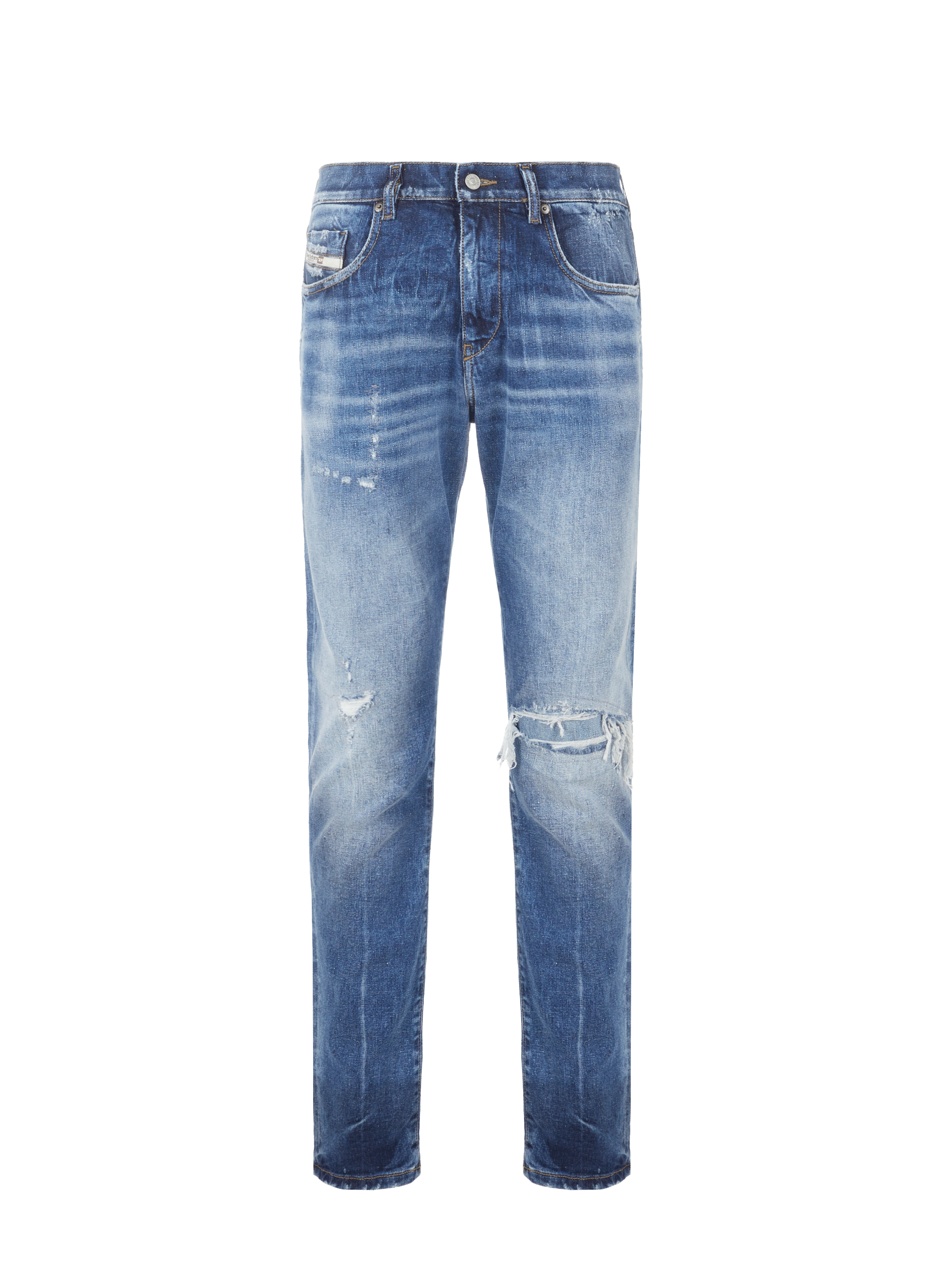 DIESEL Jean slim en coton  Bleu