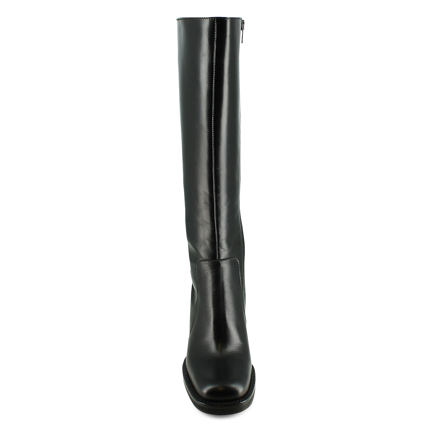 Bottes en cuir bretzel JONAK Noir