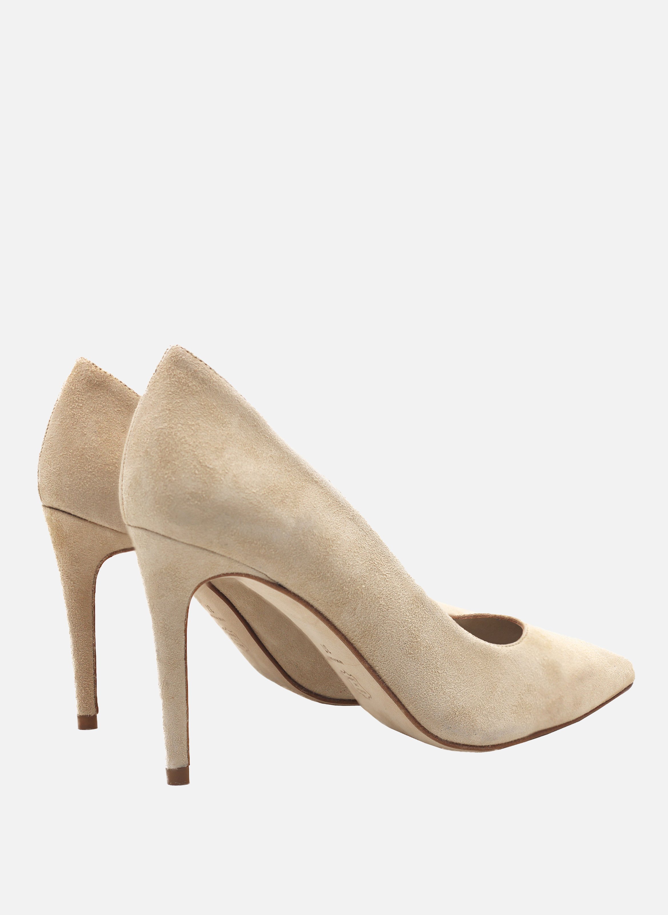 Escarpins classiques cuir daim JULES & JENN Beige