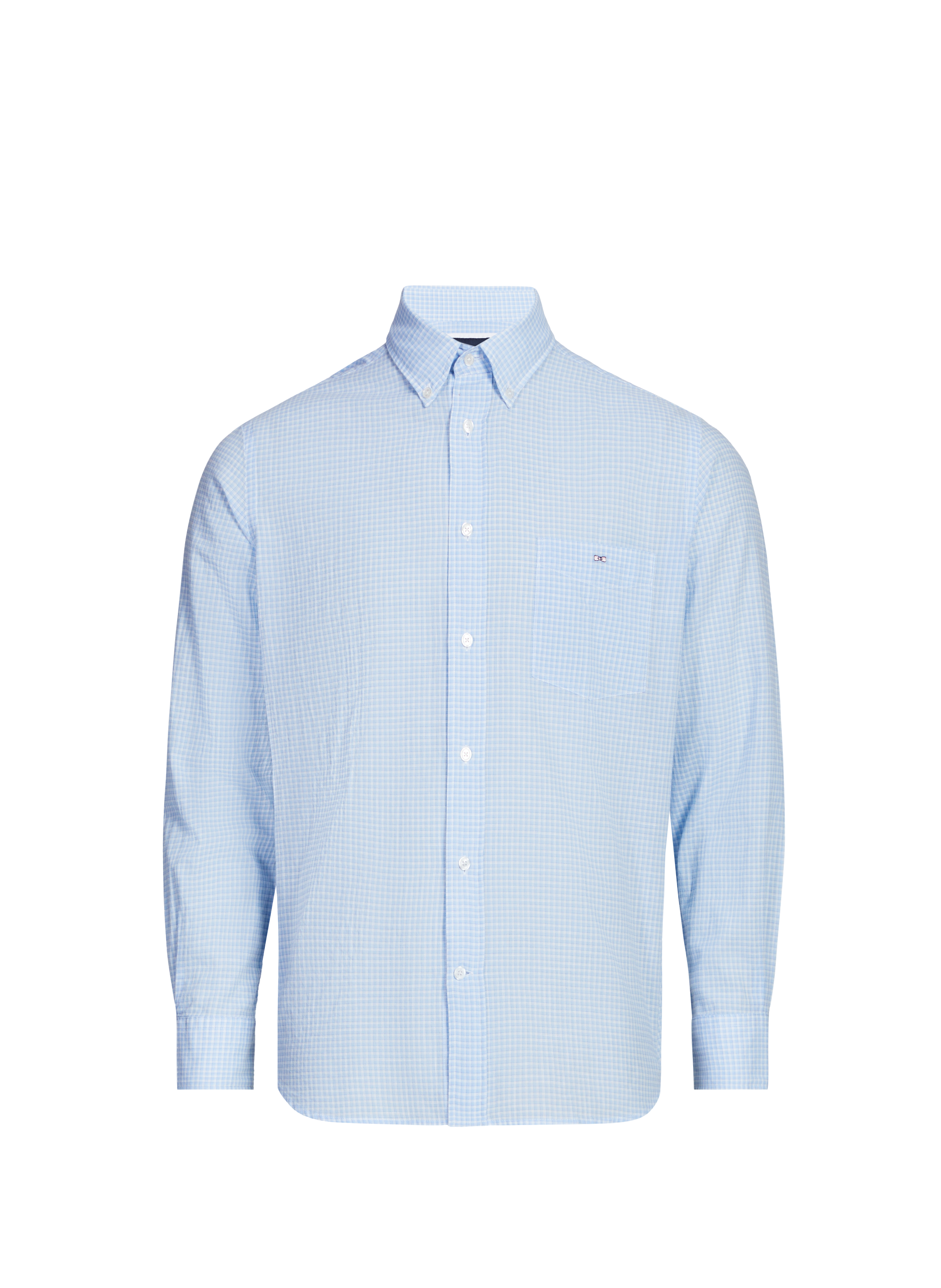 Chemise à carreaux en coton EDEN PARK Bleu