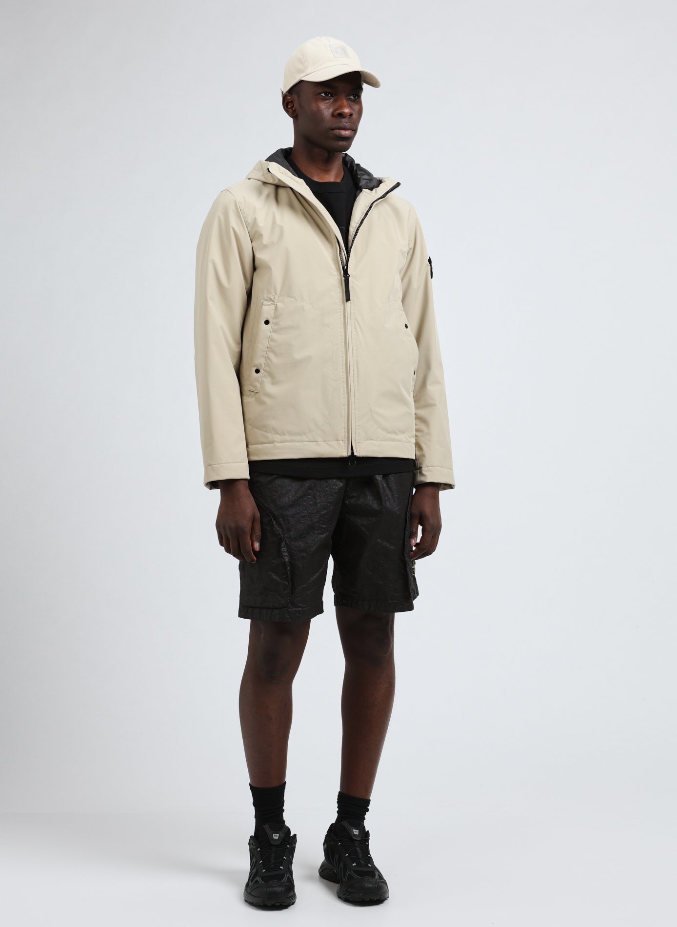 Veste à capuche STONE ISLAND Beige