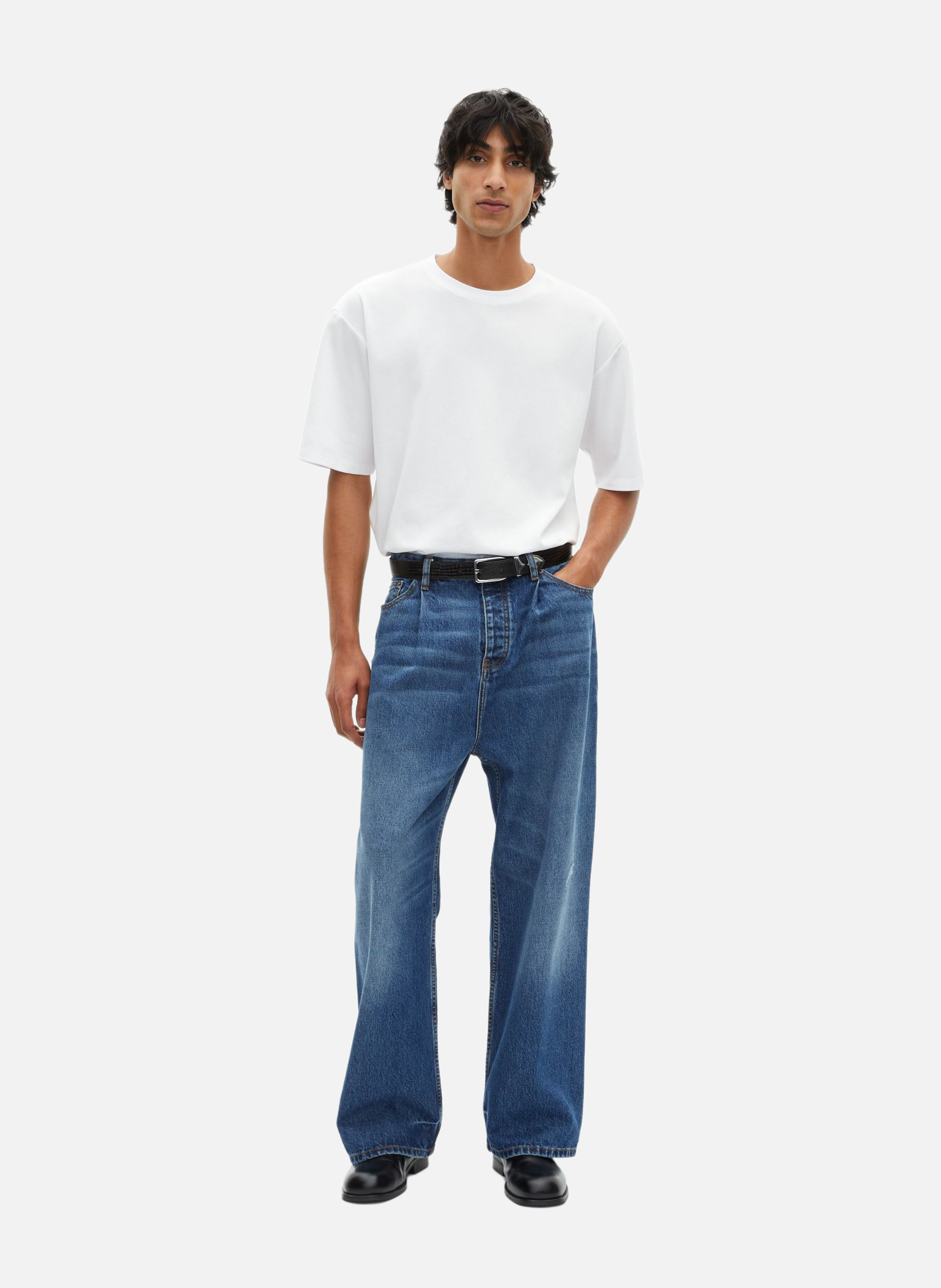 T-shirt mixte large uni THE KOOPLES Blanc