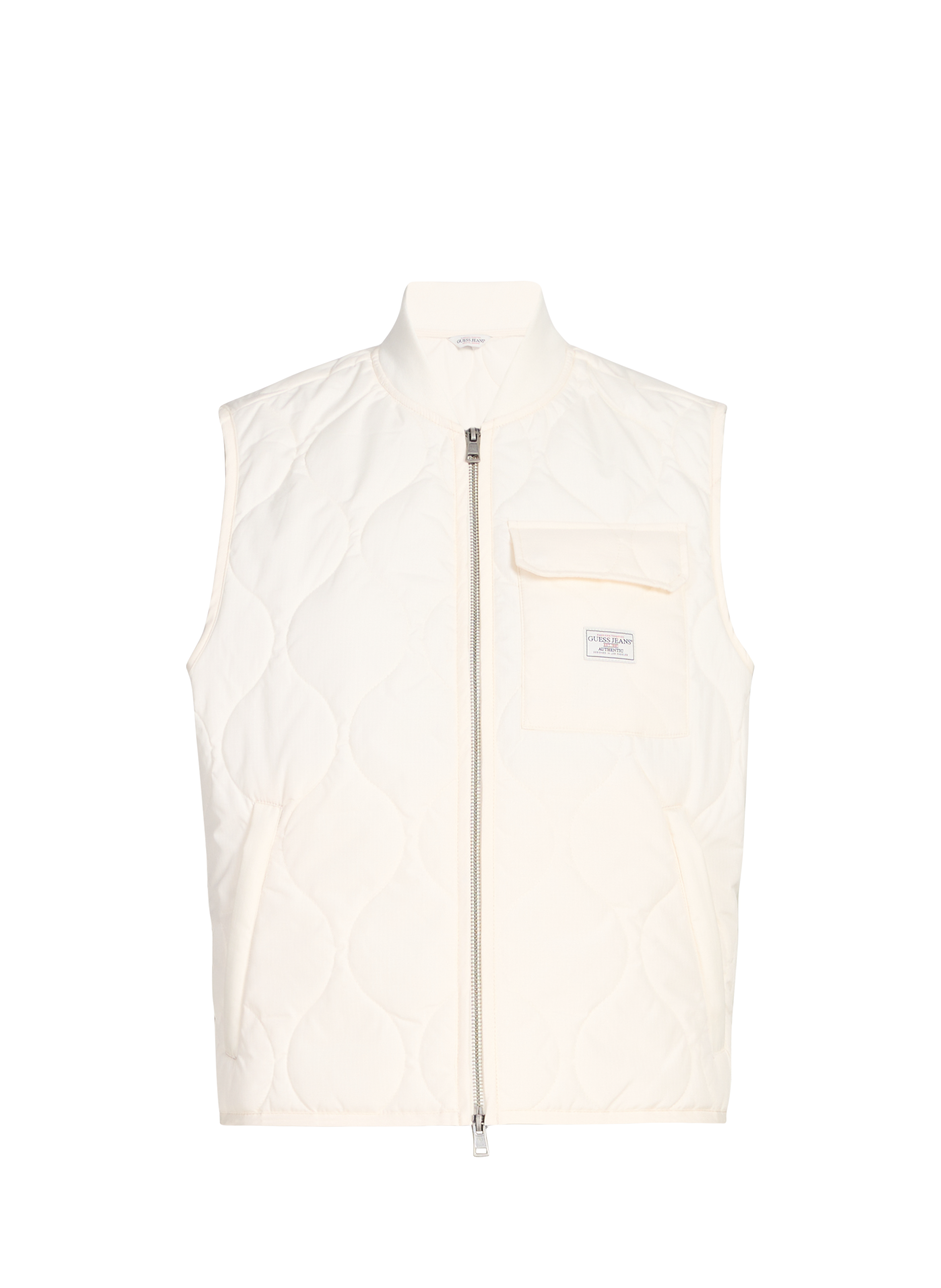Gilet sans manches matelassé GUESS Blanc