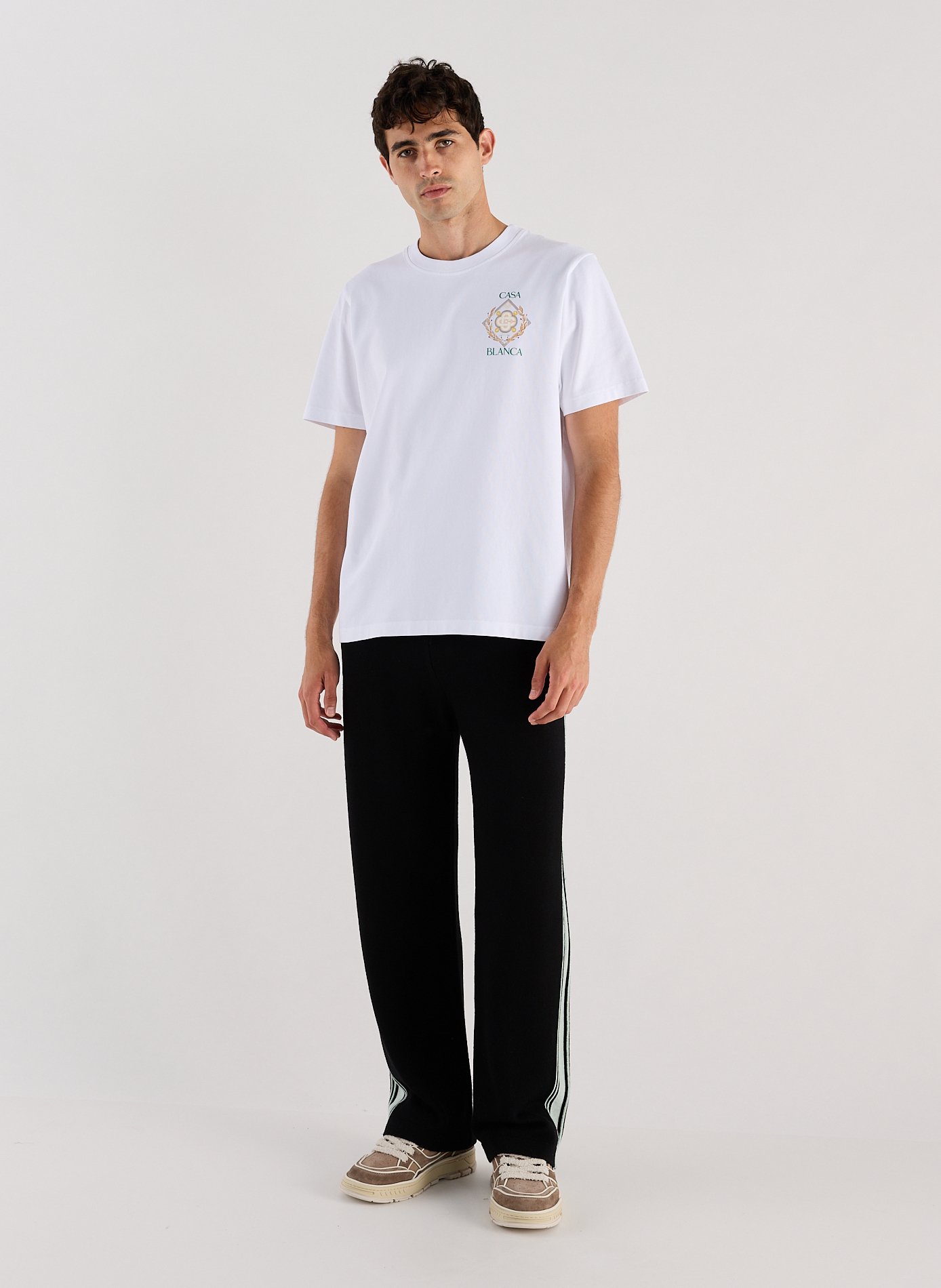 Classic Cotton T-Shirt CASABLANCA PARIS White