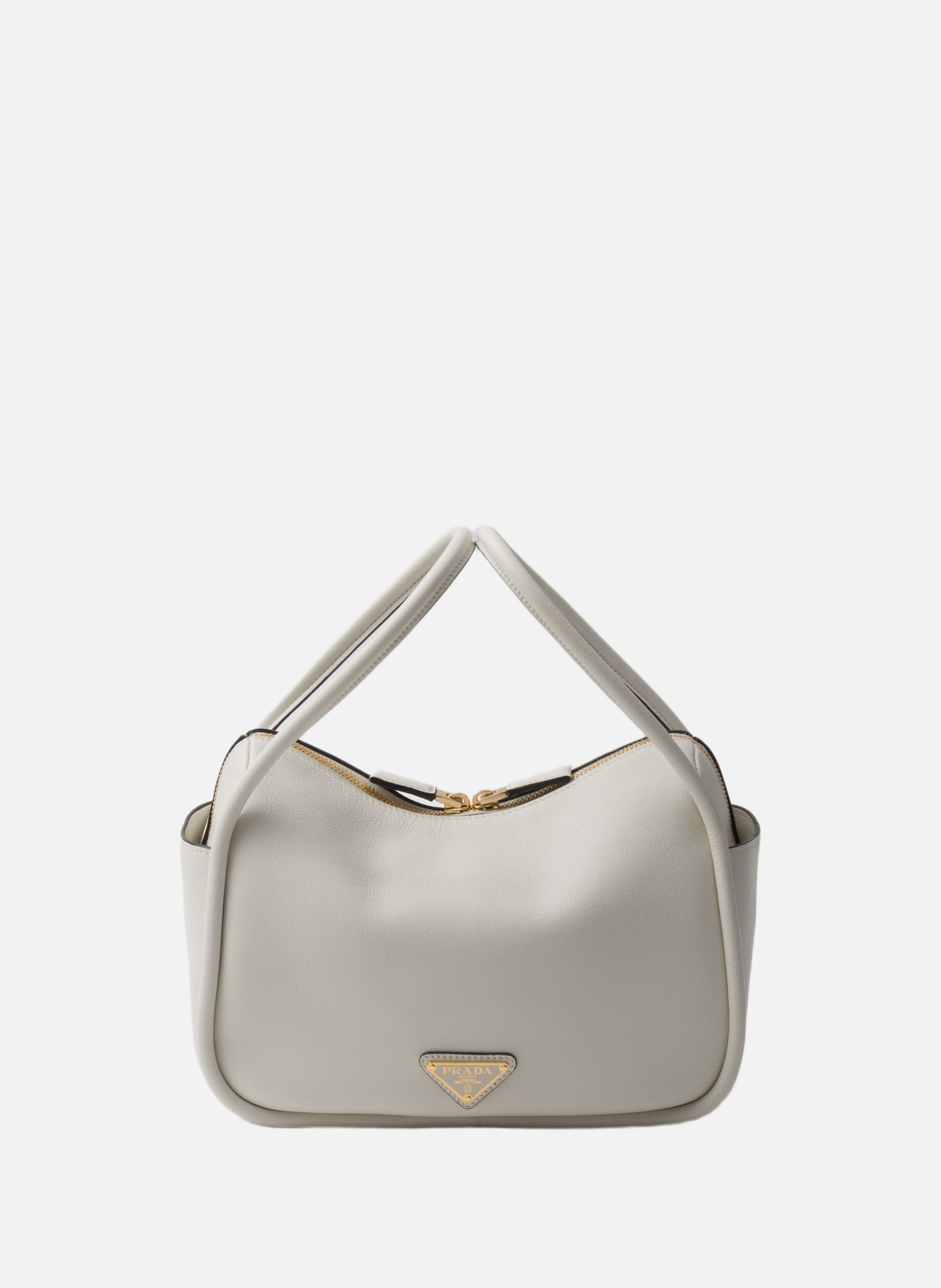 Sac à main prada darling en cuir PRADA Blanc