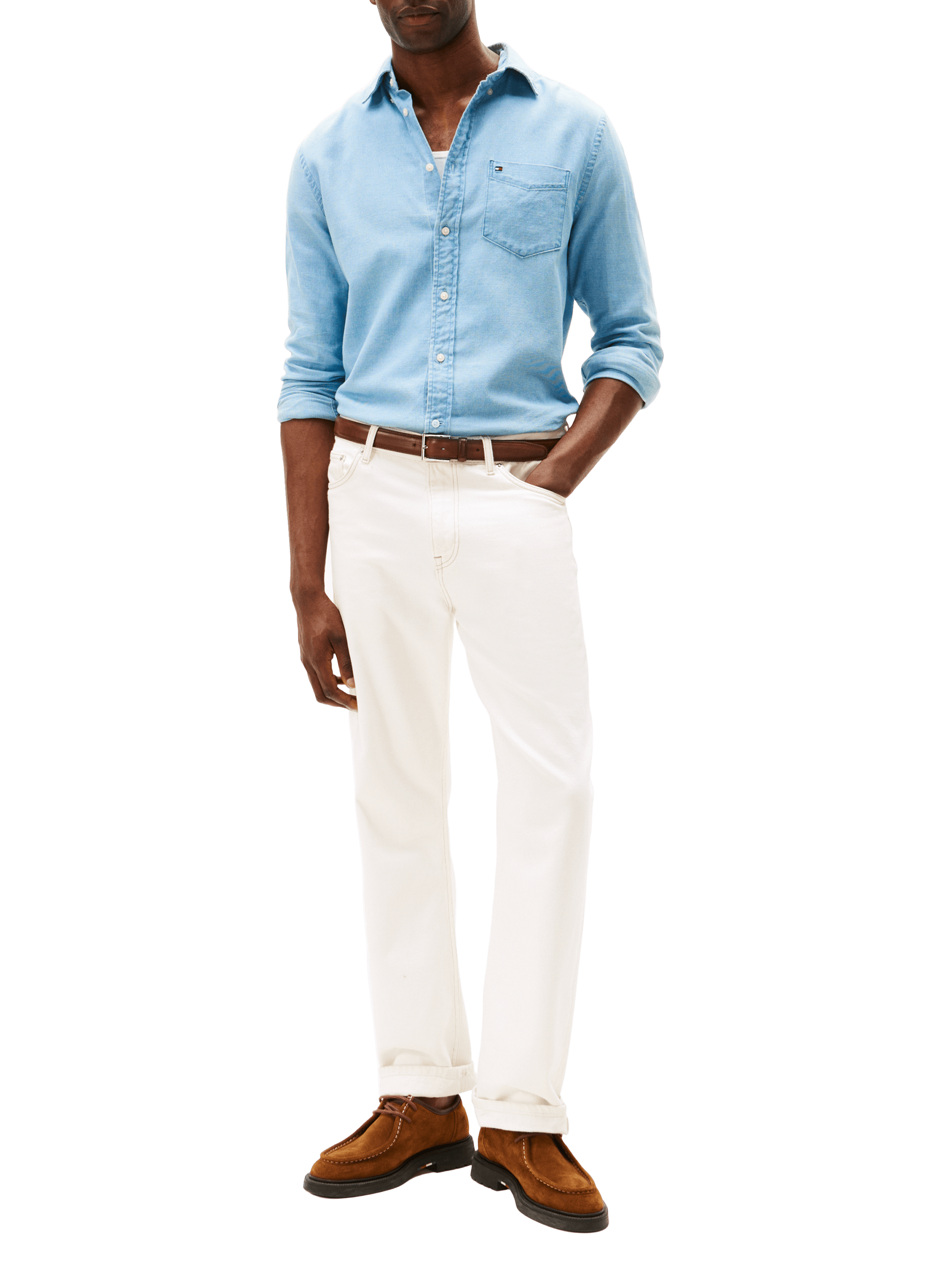  Cotton shirt TOMMY HILFIGER Blue