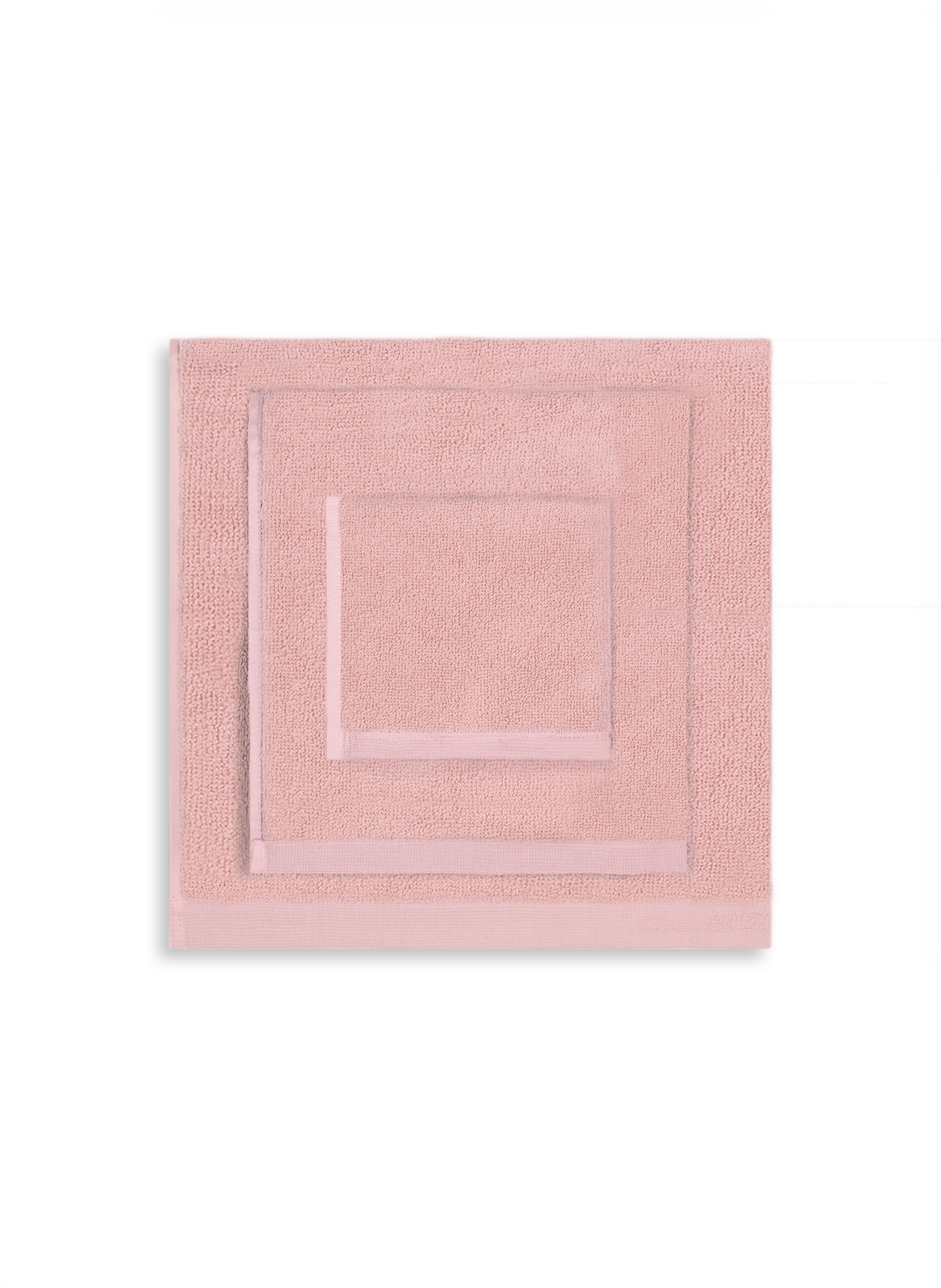 Serviette invité en coton biologique AU PRINTEMPS PARIS Rose