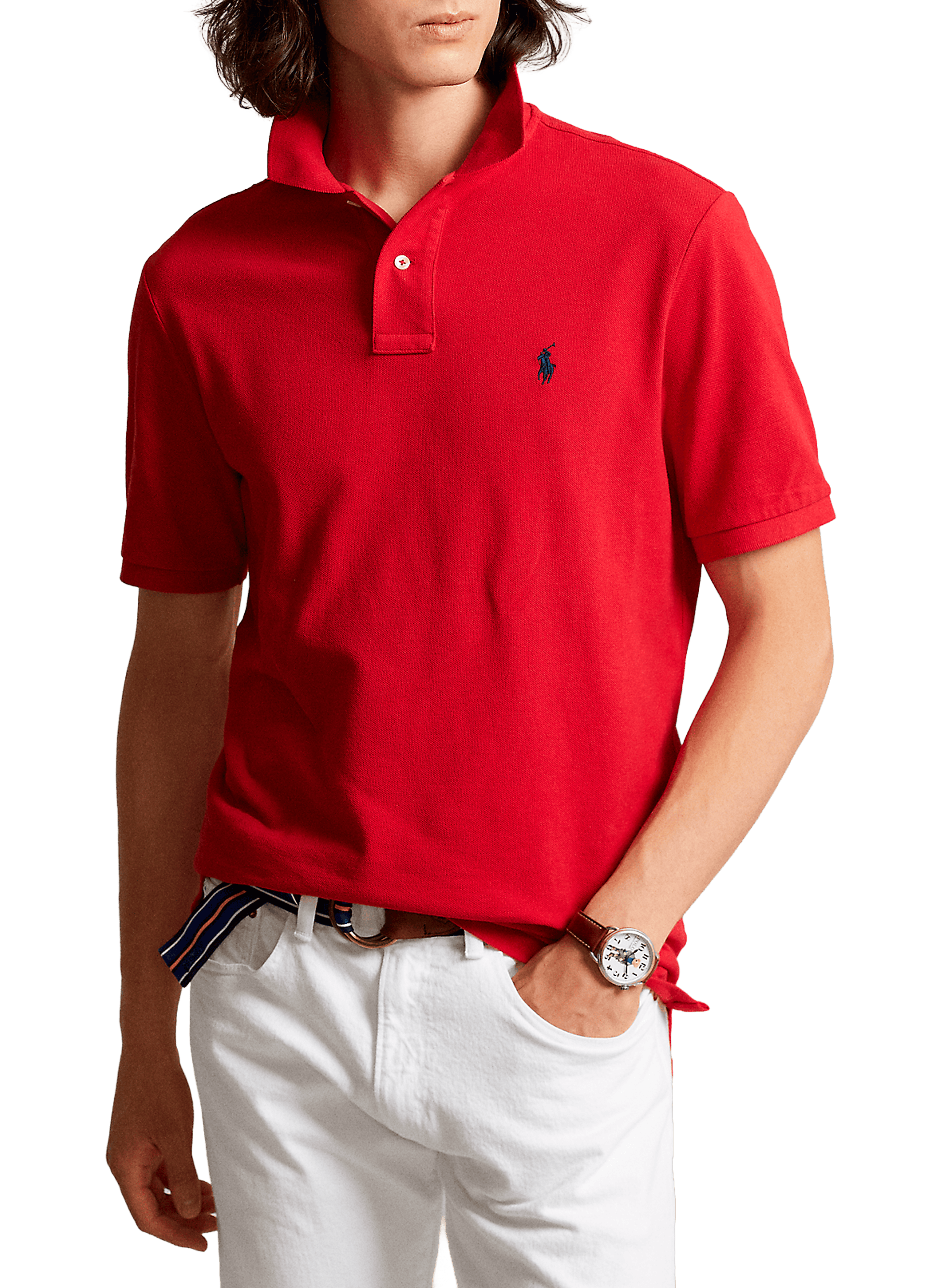 POLO RALPH LAUREN Polo en coton Rouge