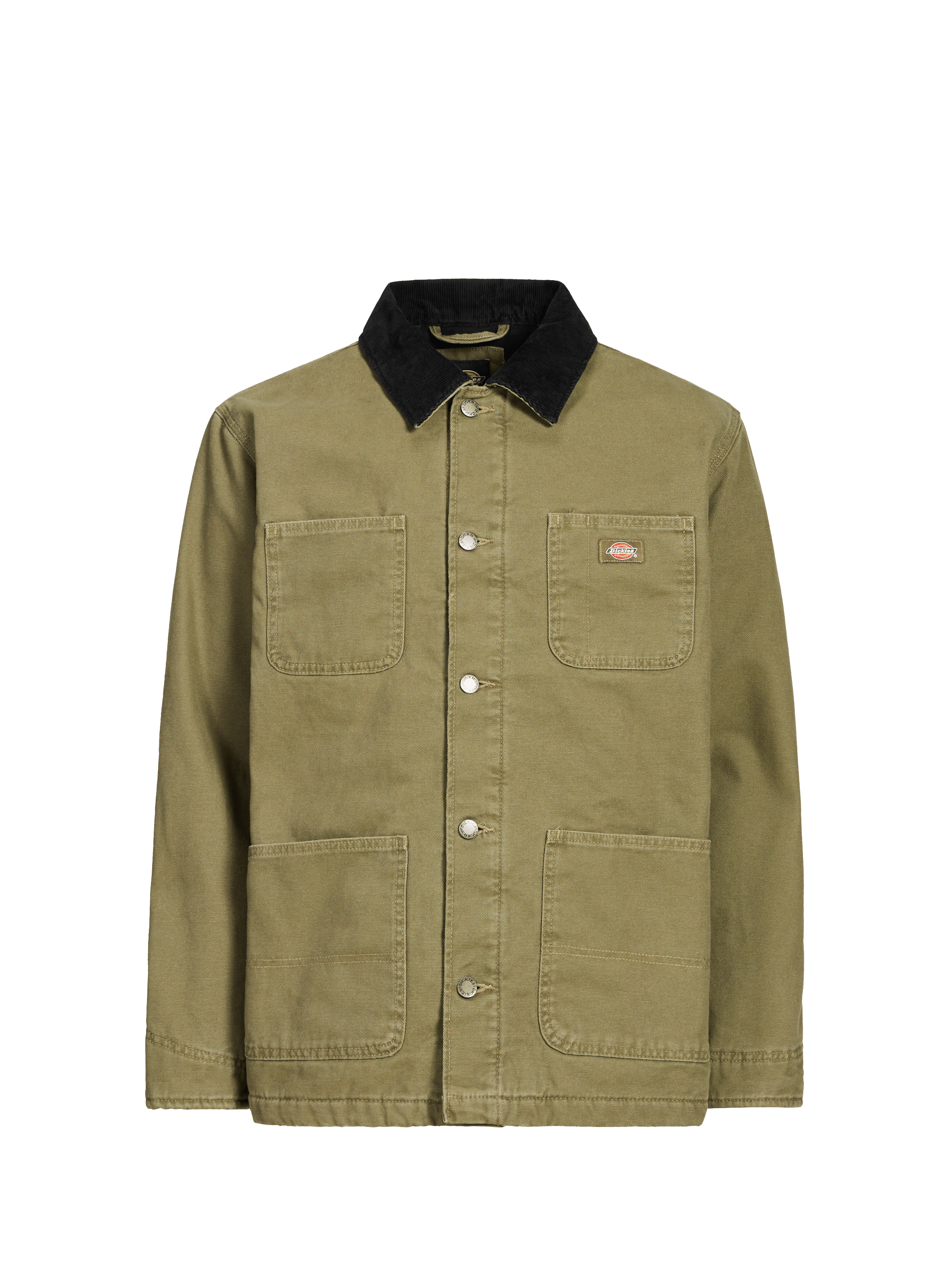 DICKIES Oversized jacket with classic cotton collar Khaki